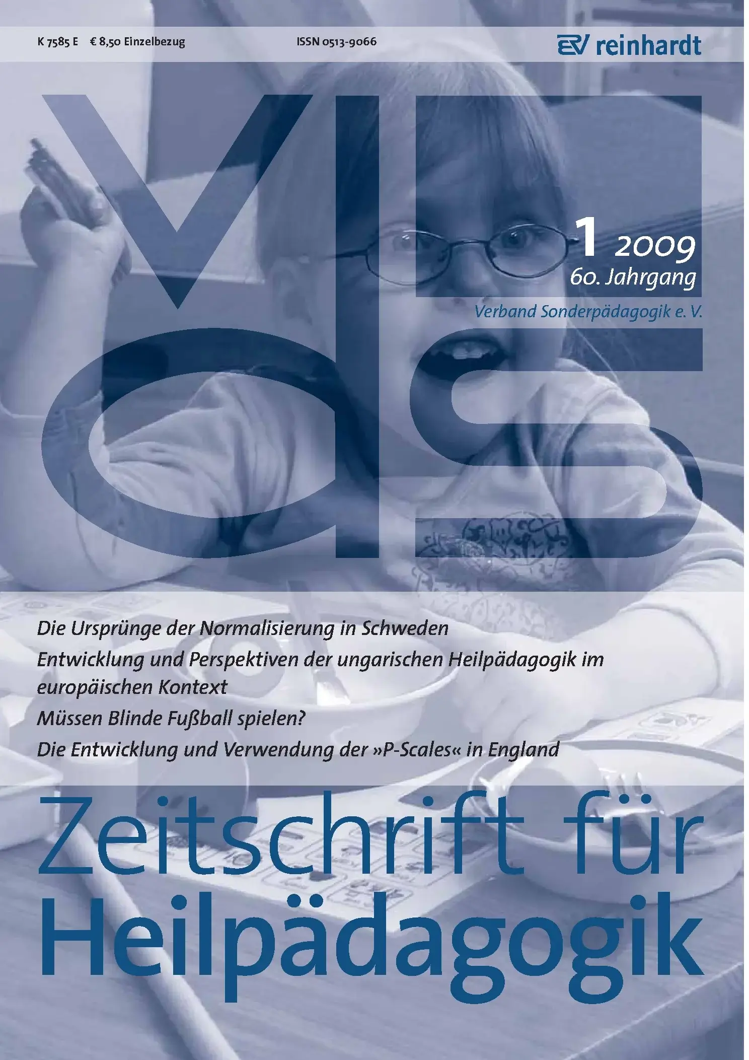 Zeitschrift für Heilpädagogik Cover 01.2009