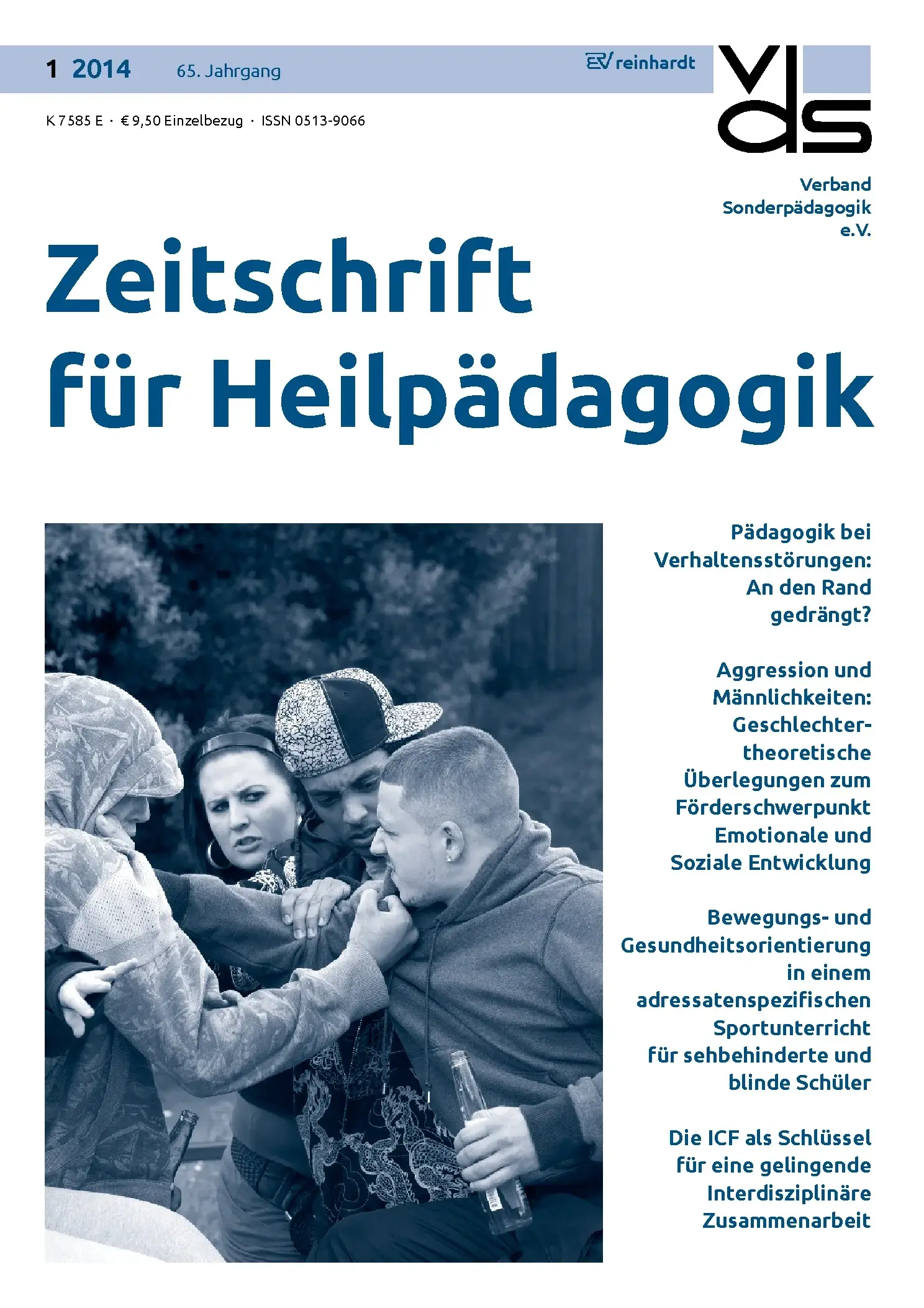 Zeitschrift für Heilpädagogik Cover 01.2014