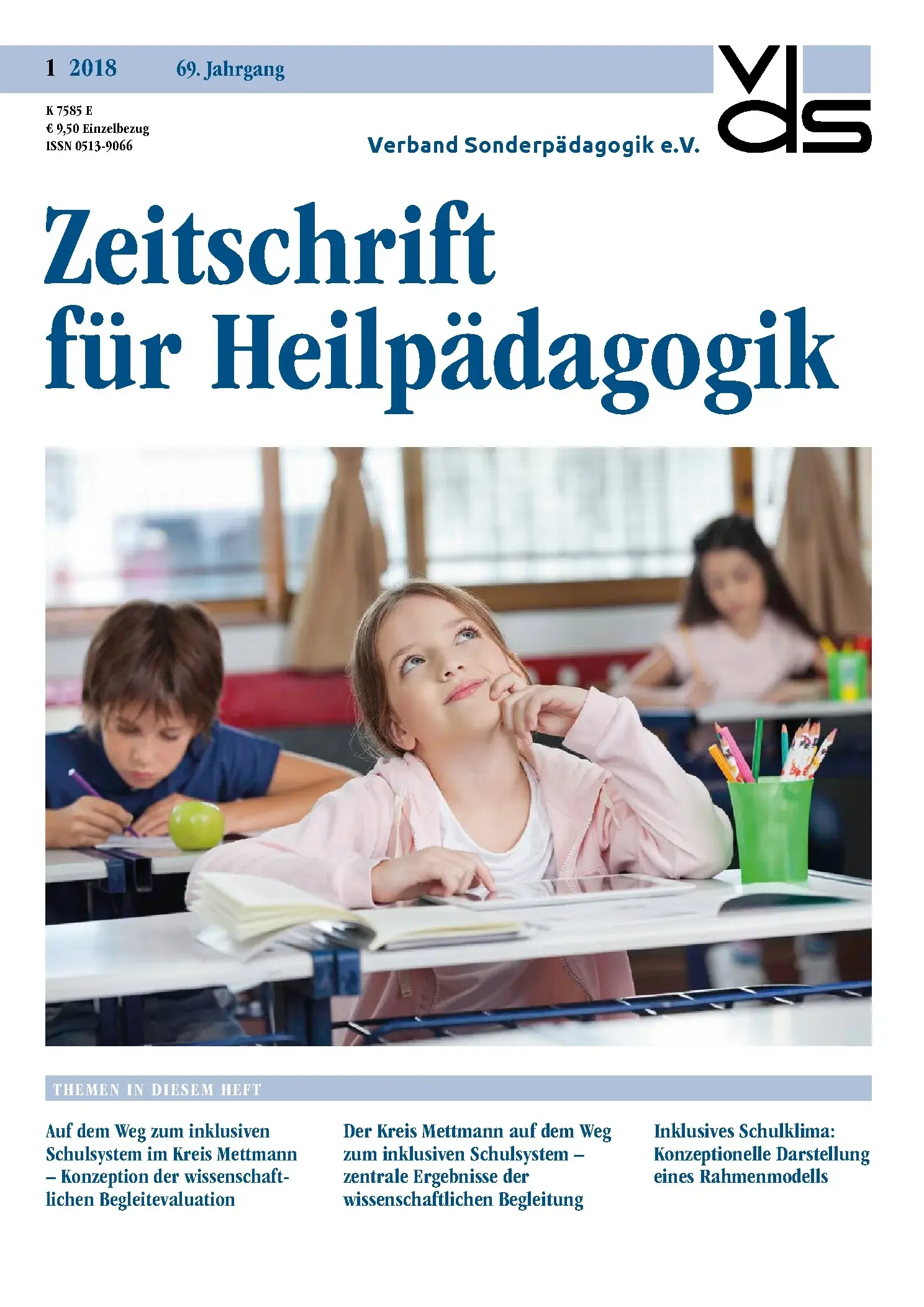 Zeitschrift für Heilpädagogik Cover 01.2018