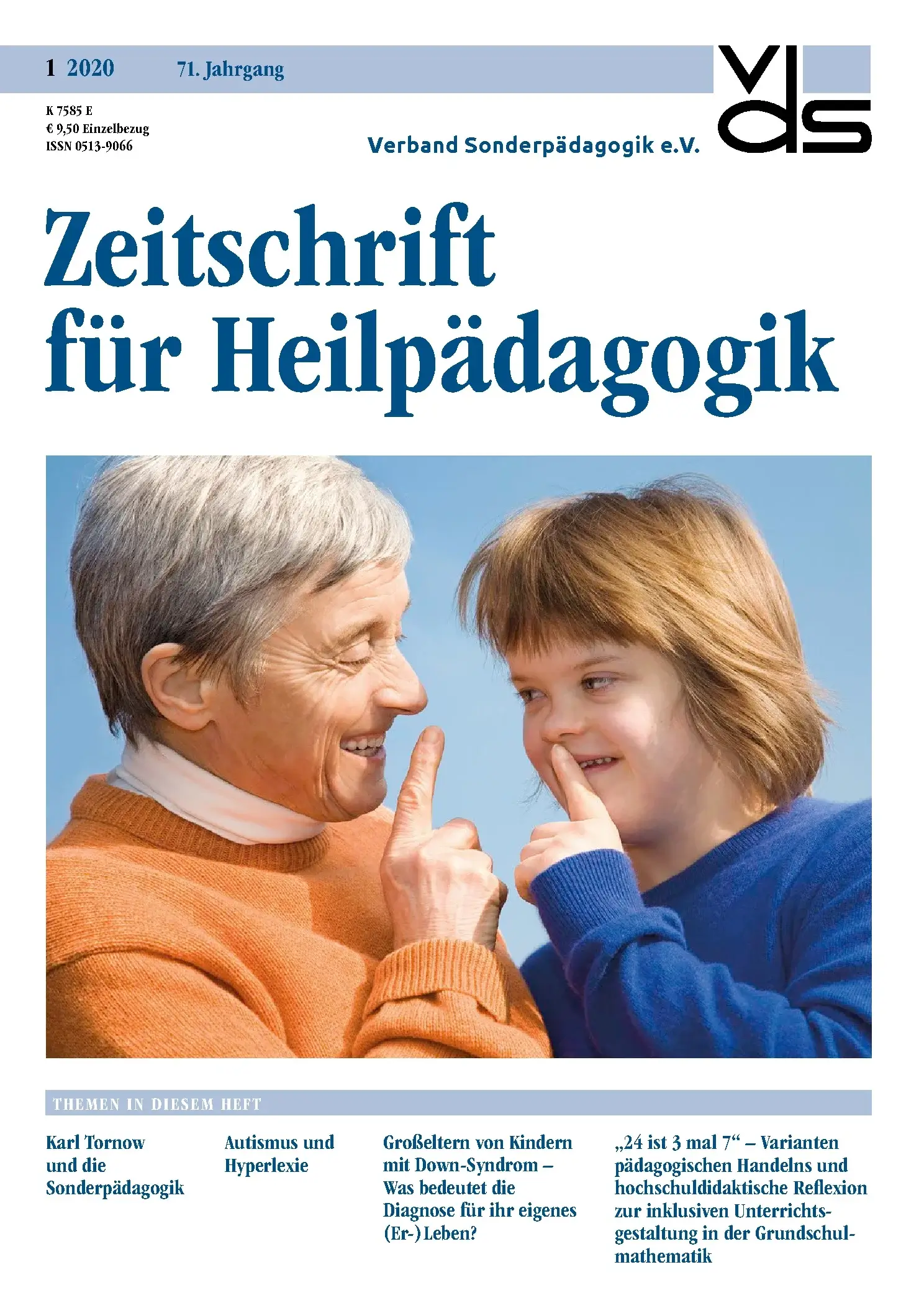 Zeitschrift für Heilpädagogik Cover 01.2020