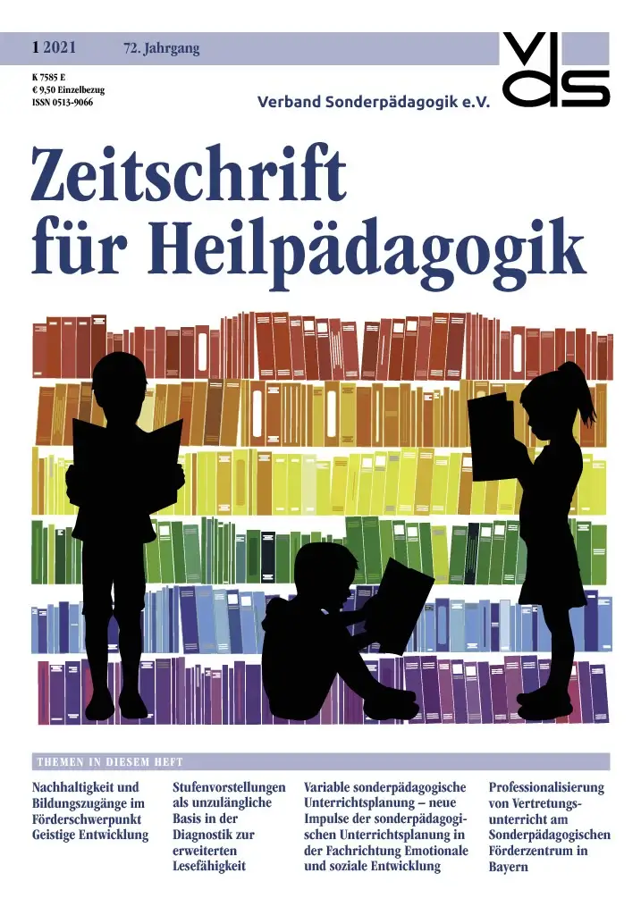 Zeitschrift für Heilpädagogik Cover 01.2021