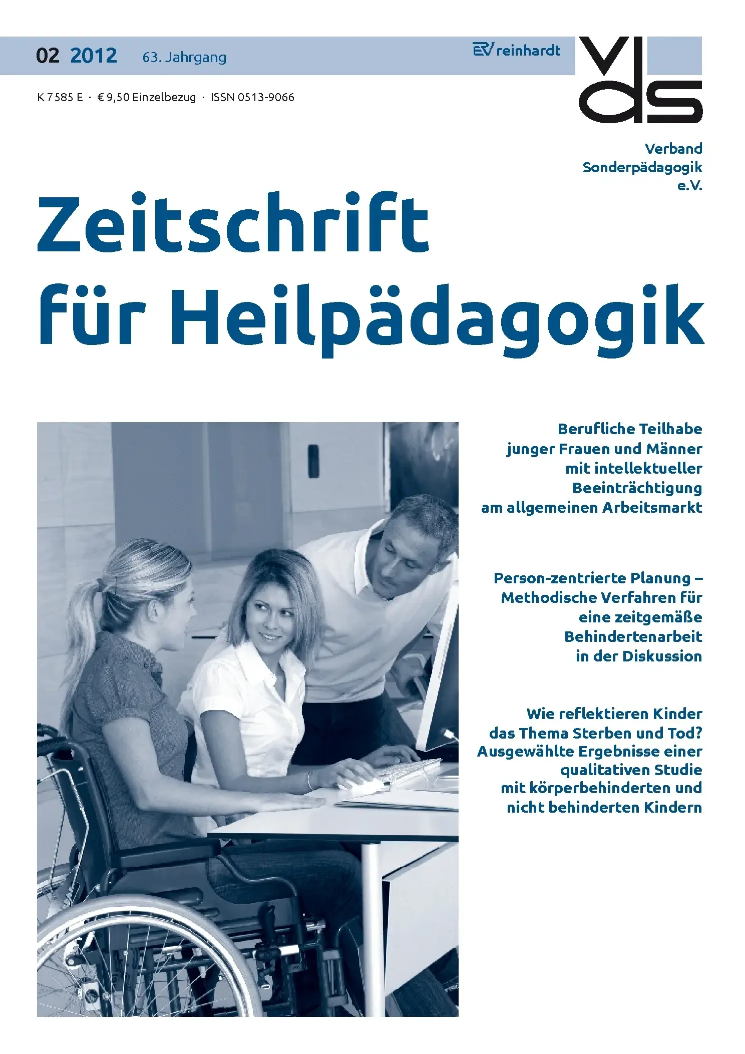 Zeitschrift für Heilpädagogik Cover 02.2012