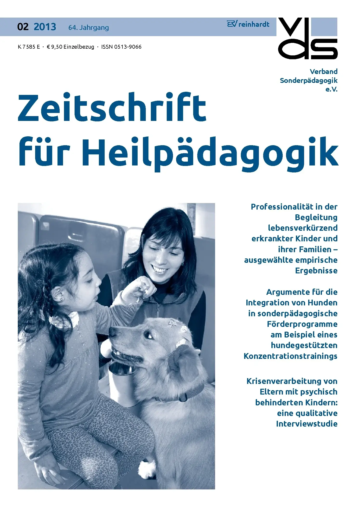 Zeitschrift für Heilpädagogik Cover 02.2013