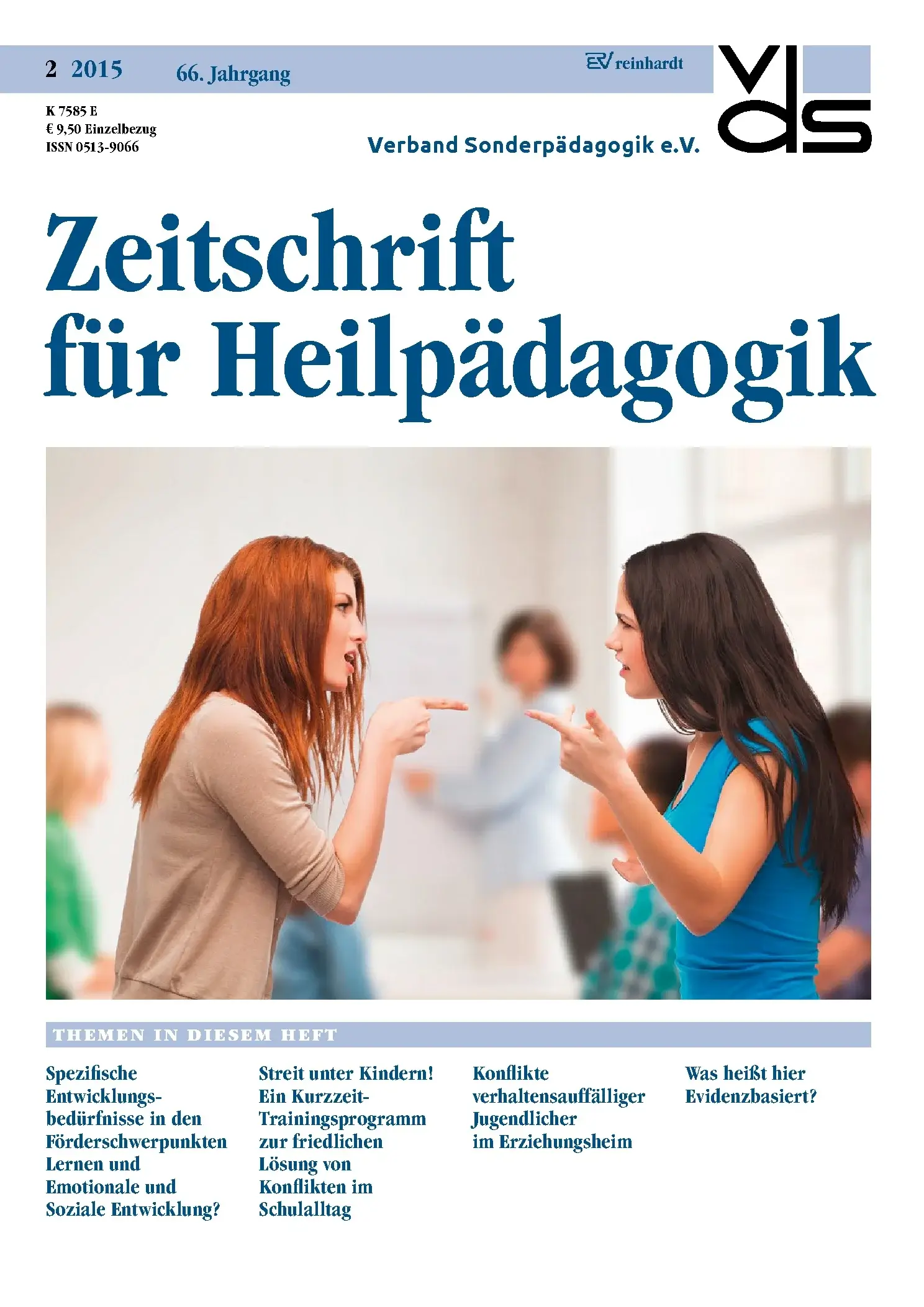 Zeitschrift für Heilpädagogik Cover 02.2015