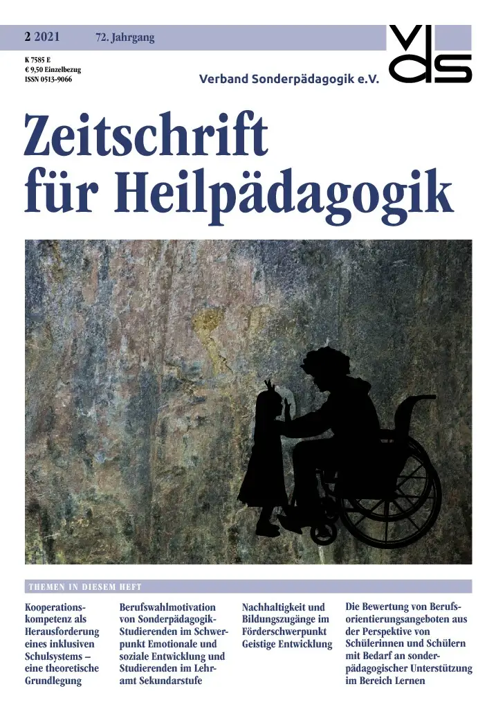 Zeitschrift für Heilpädagogik Cover 02.2021