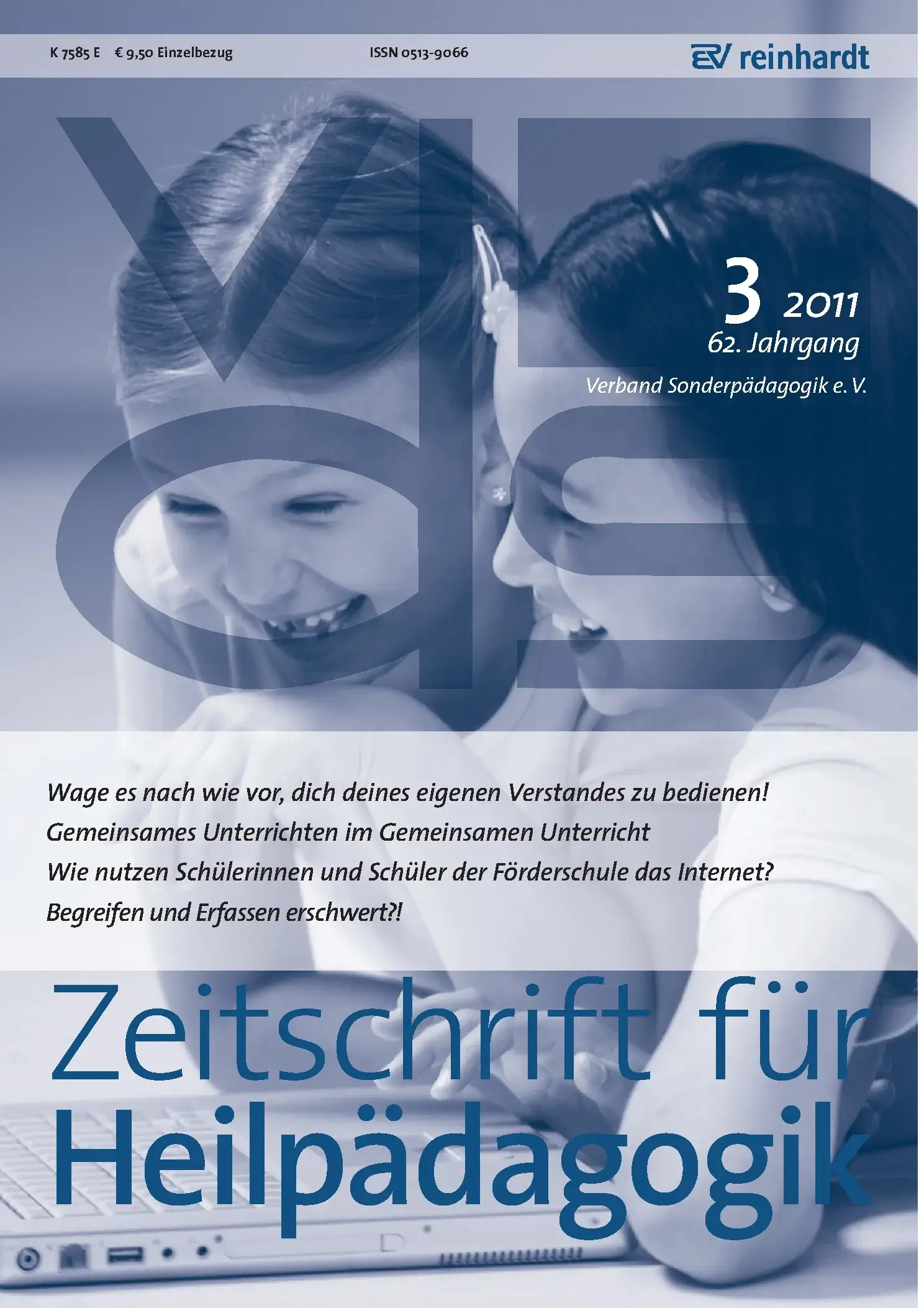 Zeitschrift für Heilpädagogik Cover 03.2011