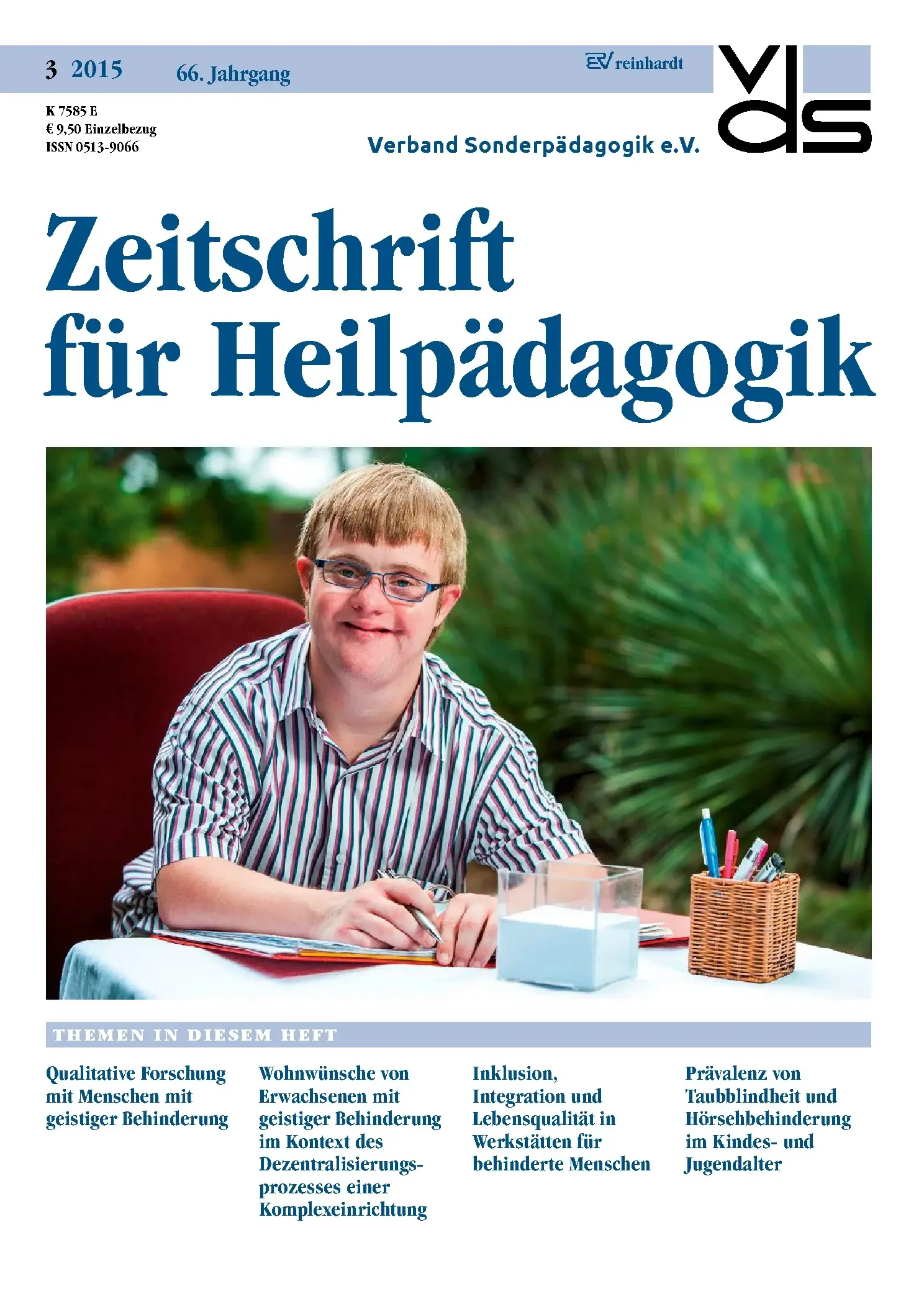 Zeitschrift für Heilpädagogik Cover 03.2015