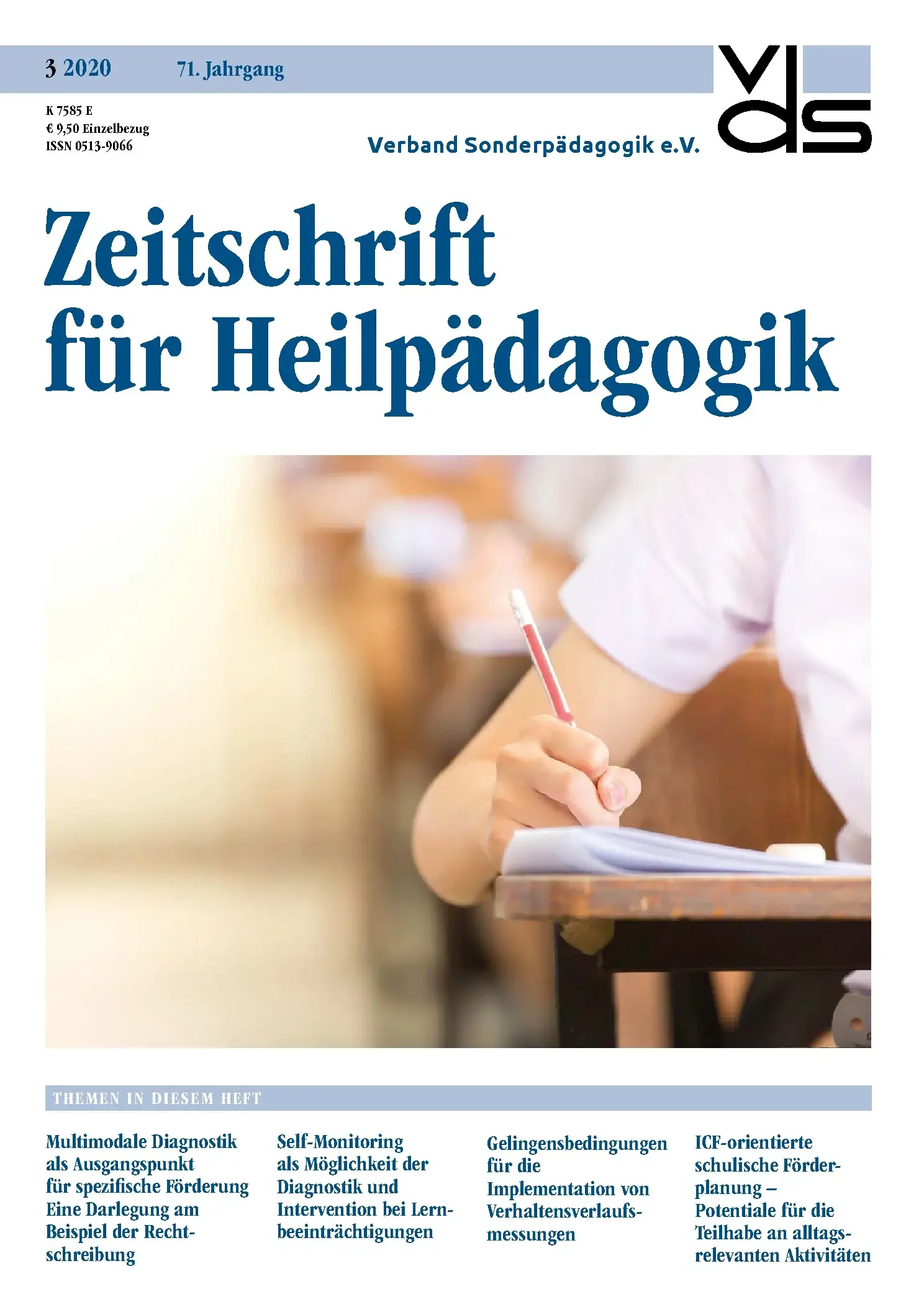 Zeitschrift für Heilpädagogik Cover 03.2020