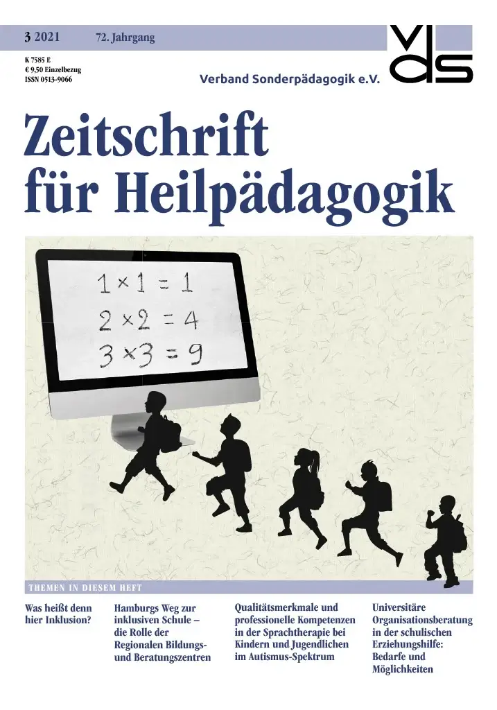 Zeitschrift für Heilpädagogik Cover 03.2021