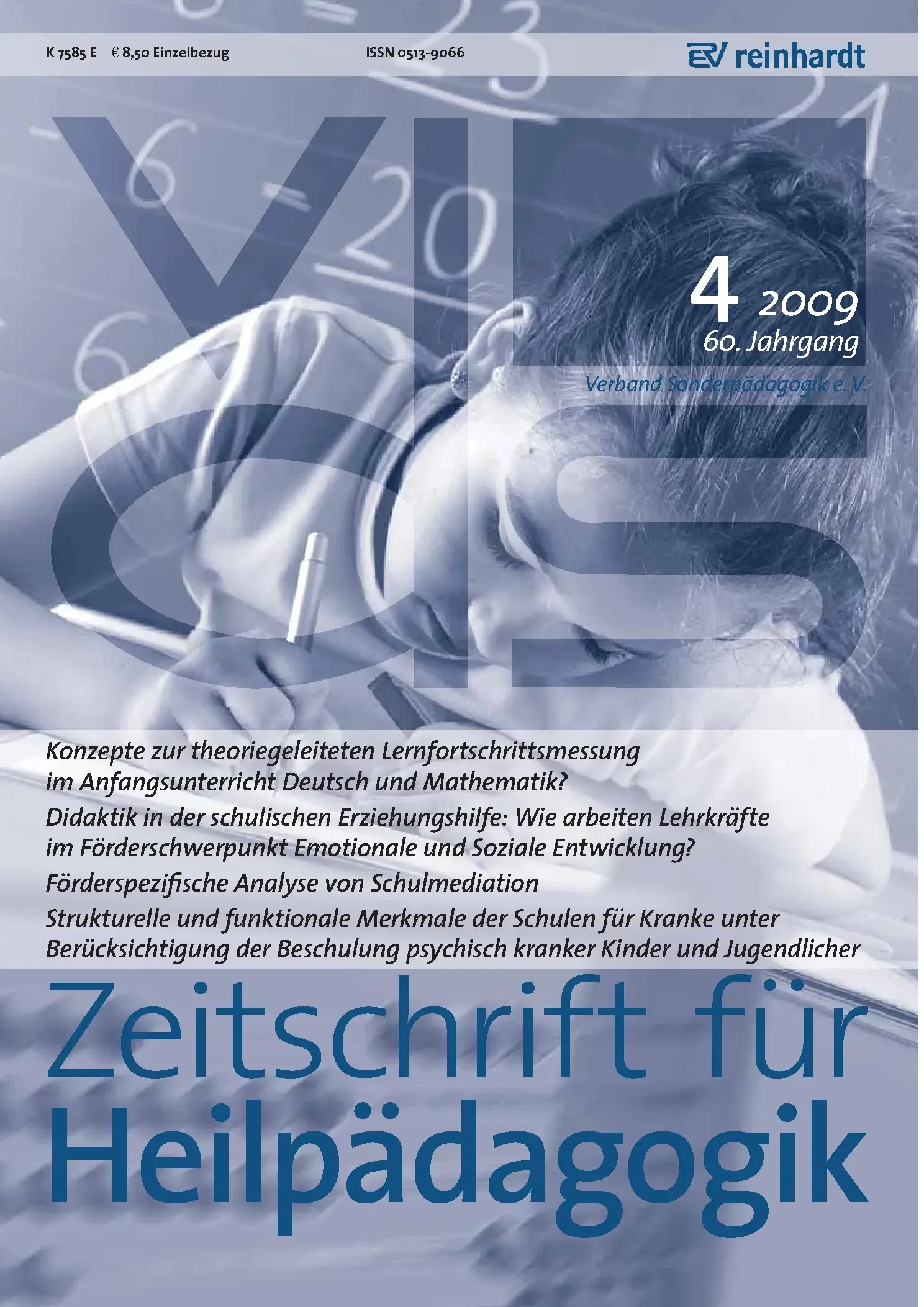 Zeitschrift für Heilpädagogik Cover 04.2009
