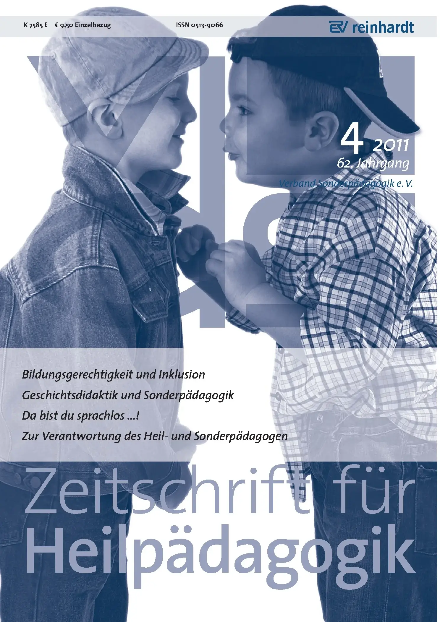 Zeitschrift für Heilpädagogik Cover 04.2011