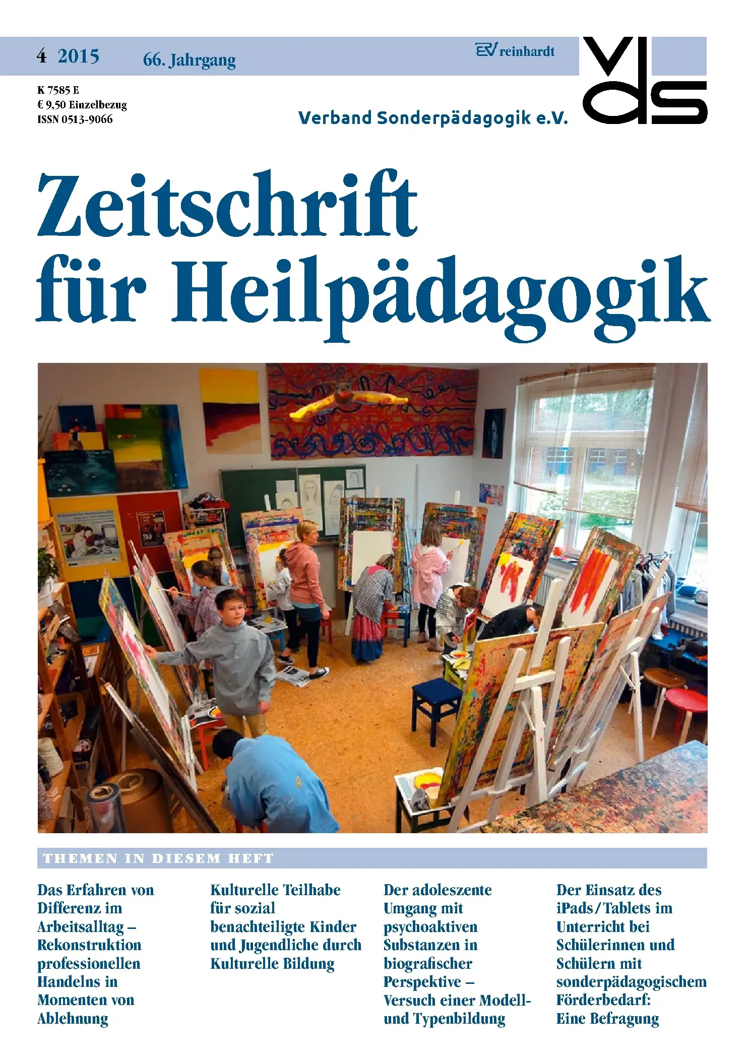 Zeitschrift für Heilpädagogik Cover 04.2015