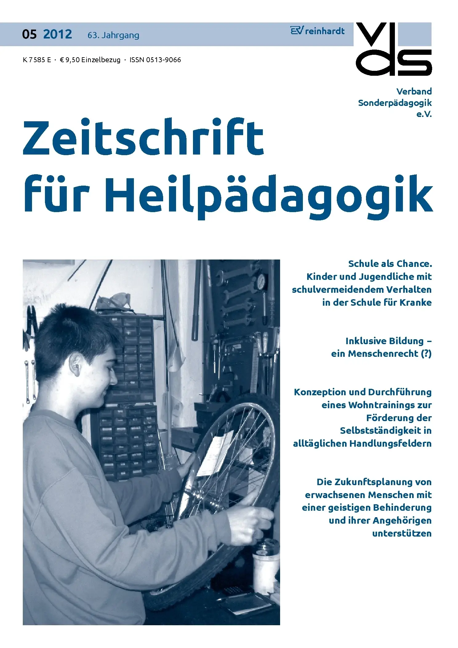 Zeitschrift für Heilpädagogik Cover 05.2012