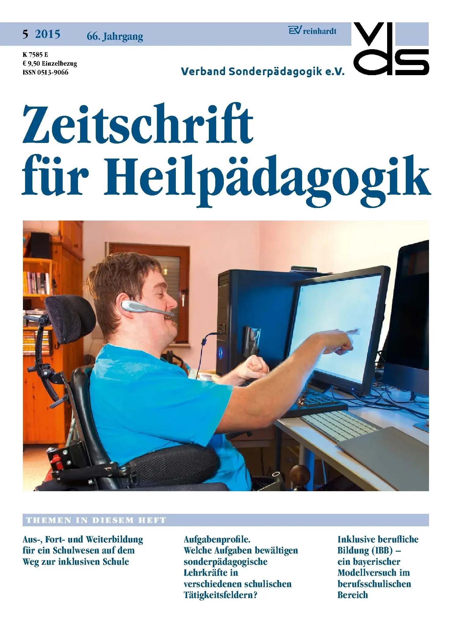 Zeitschrift für Heilpädagogik Cover 05.2015