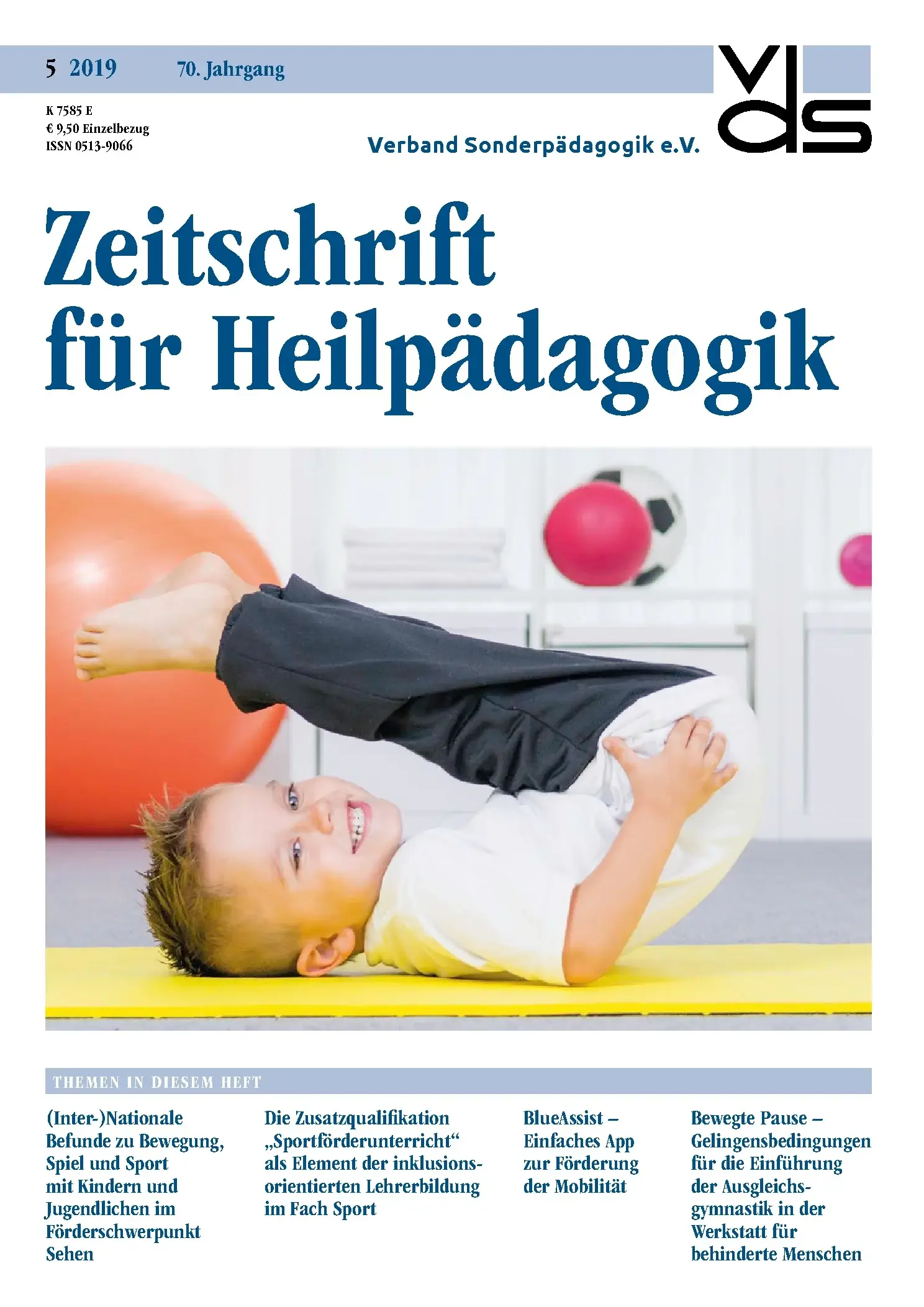 Zeitschrift für Heilpädagogik Cover 05.2019