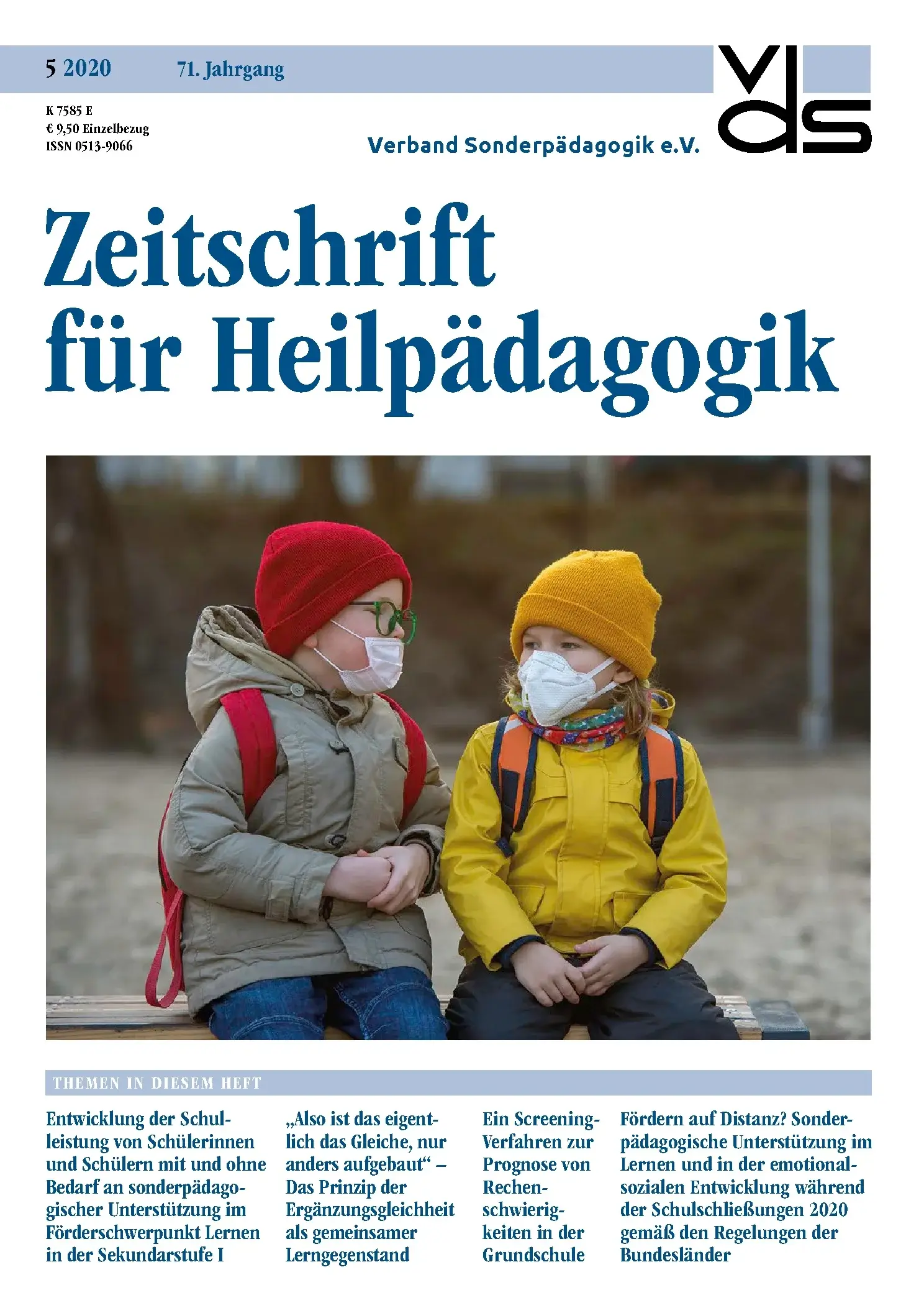 Zeitschrift für Heilpädagogik Cover 05.2020