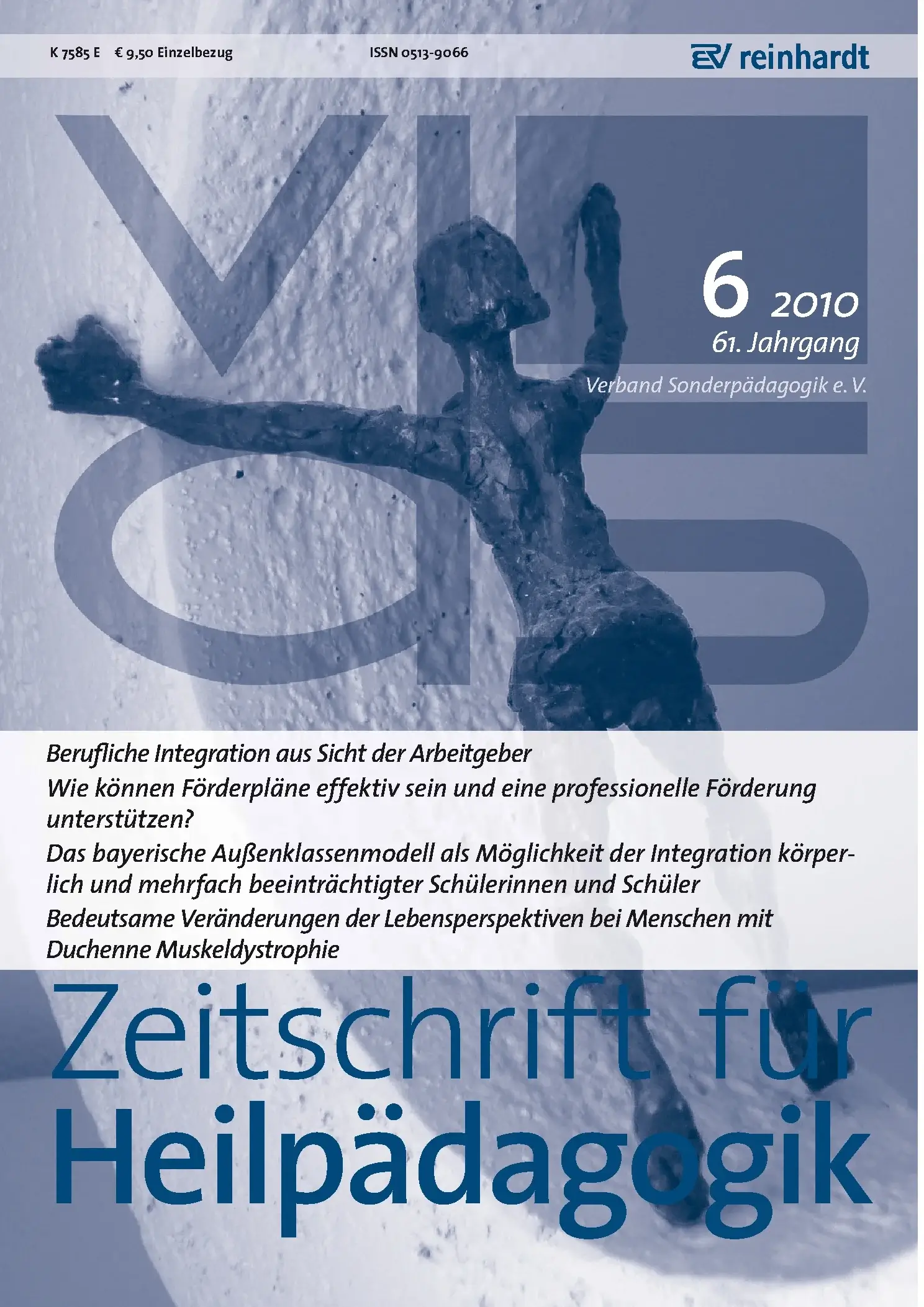 Zeitschrift für Heilpädagogik Cover 06.2010