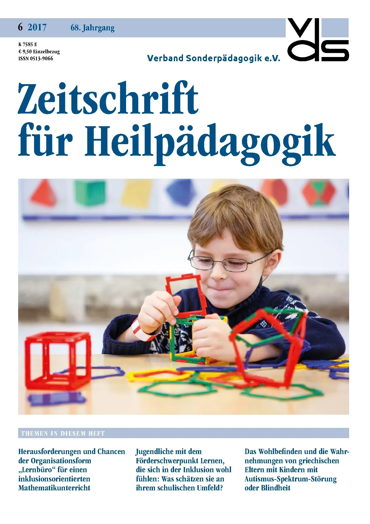 Zeitschrift für Heilpädagogik Cover 06.2017