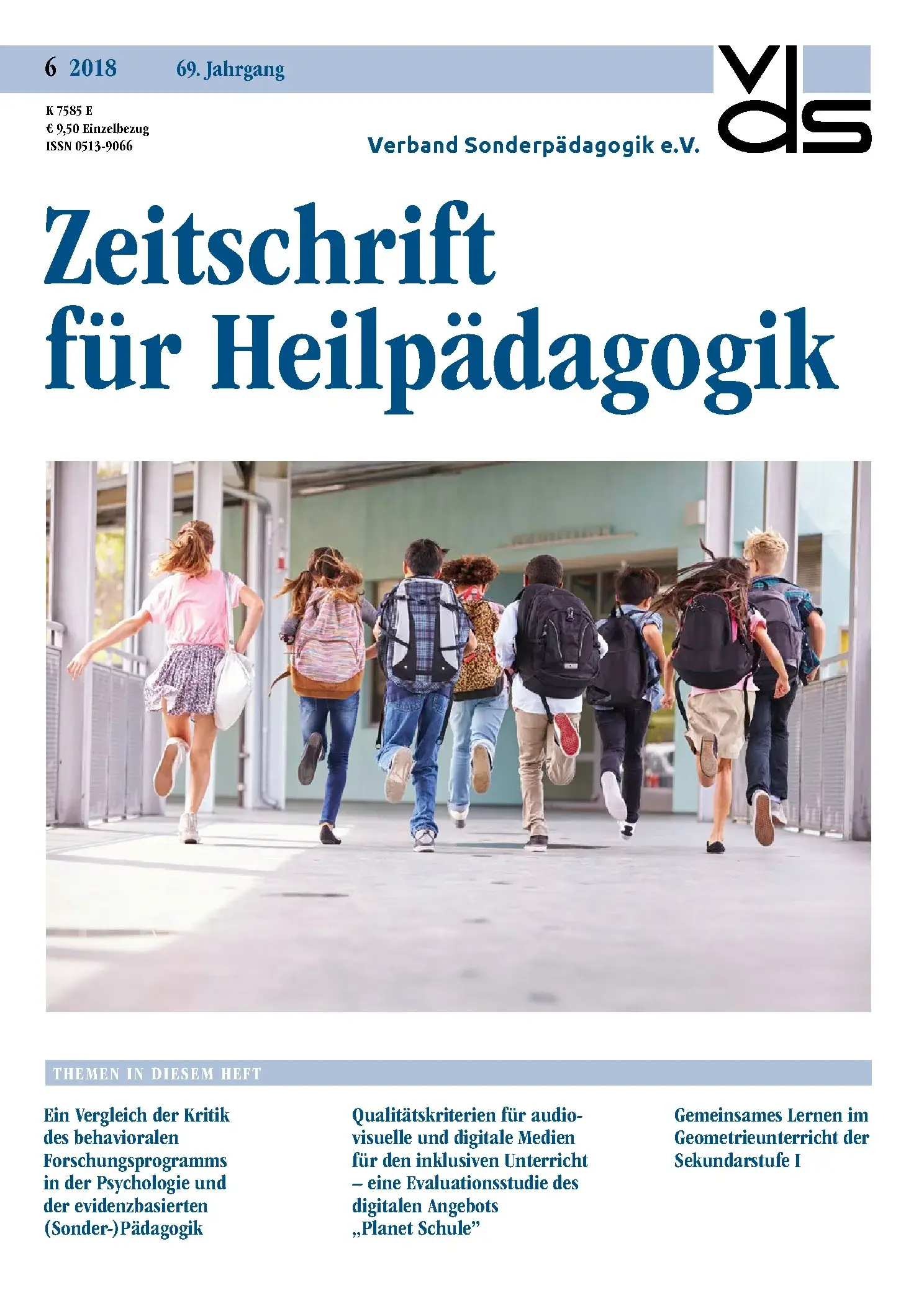 Zeitschrift für Heilpädagogik Cover 06.2018