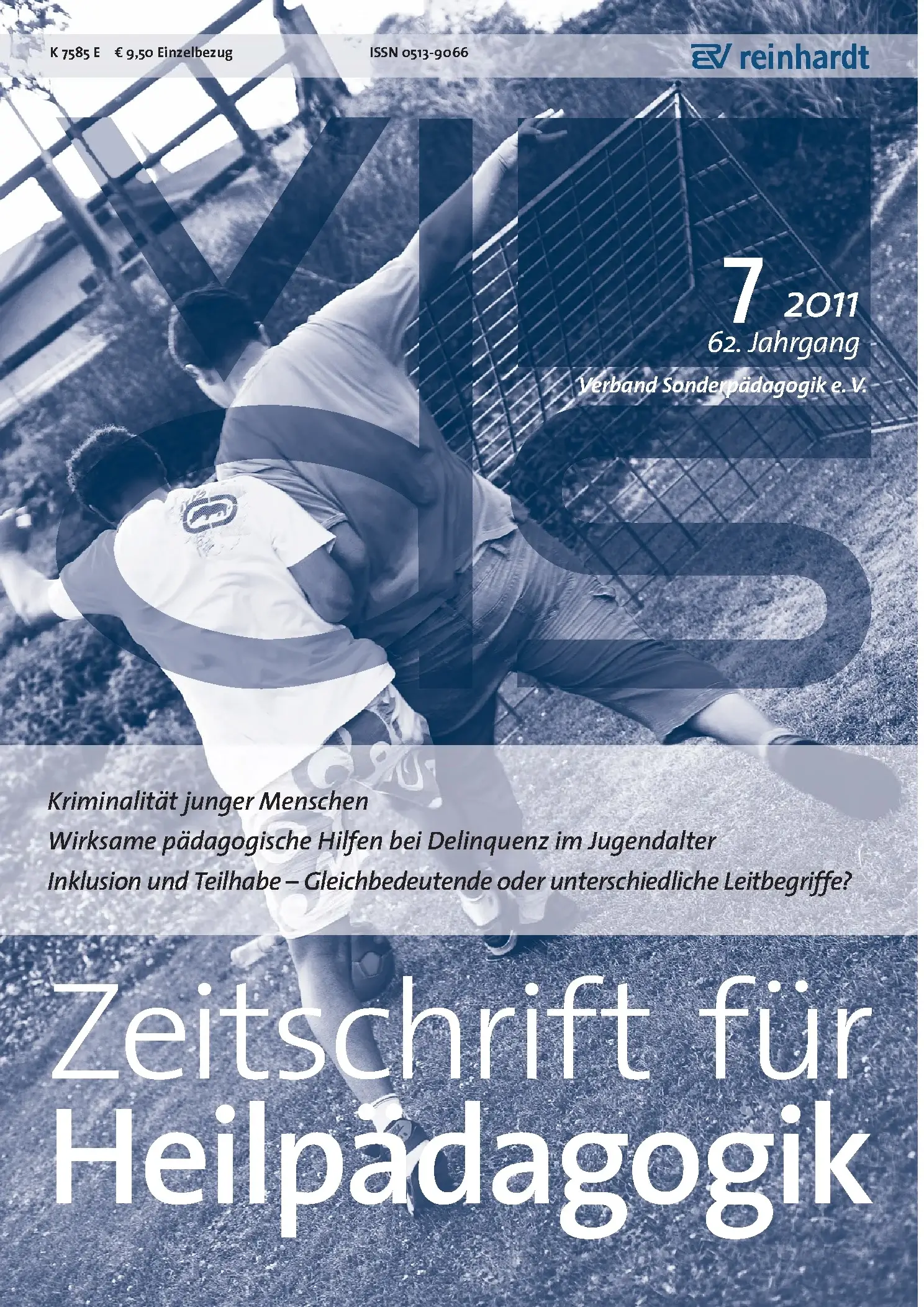Zeitschrift für Heilpädagogik Cover 07.2011