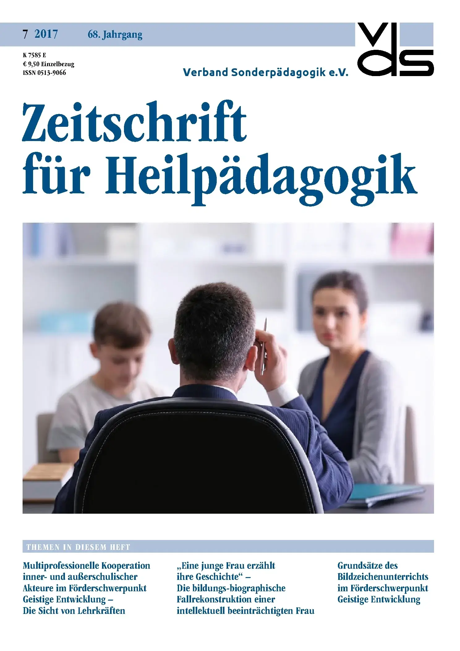 Zeitschrift für Heilpädagogik Cover 07.2017