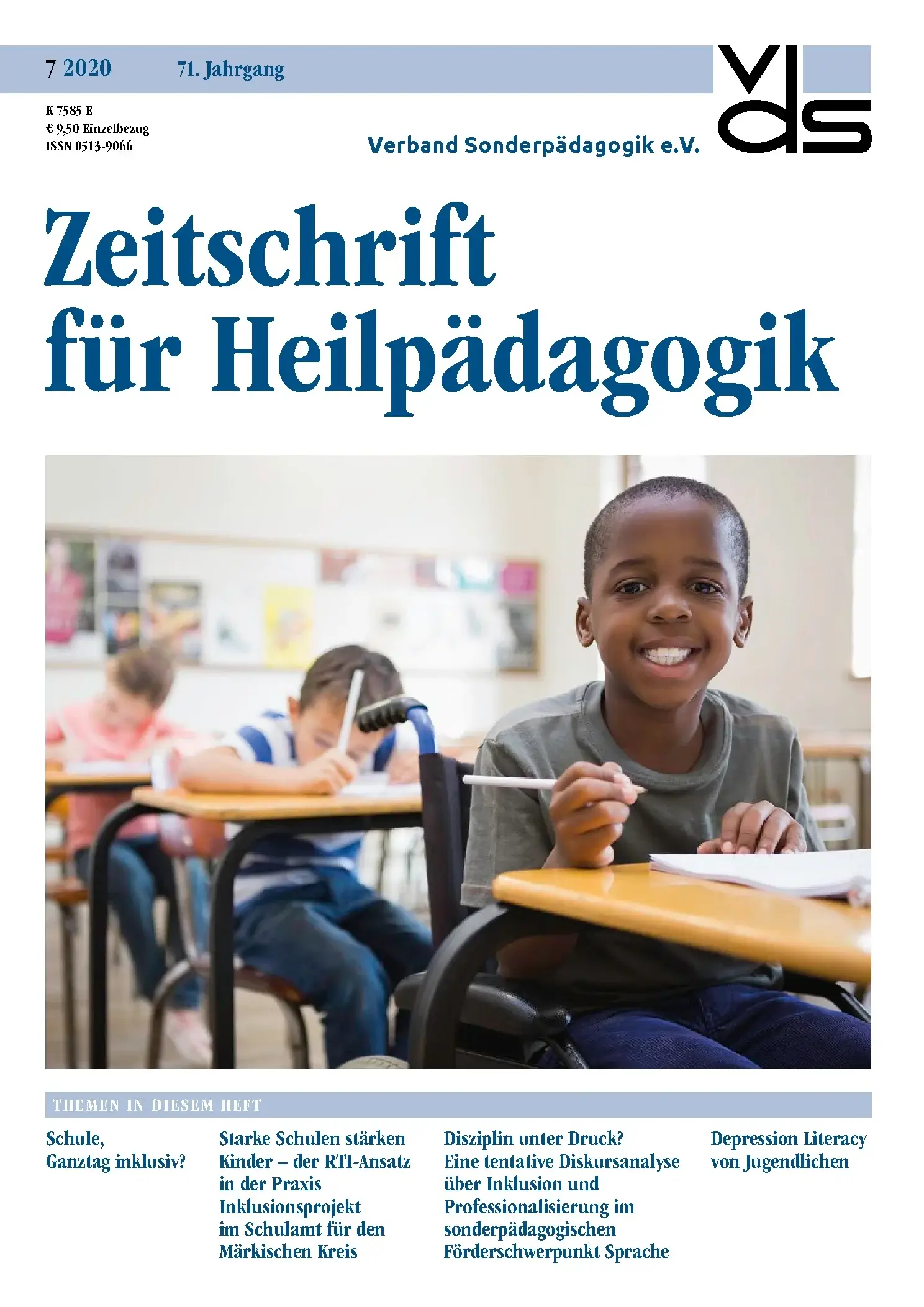 Zeitschrift für Heilpädagogik Cover 07.2020