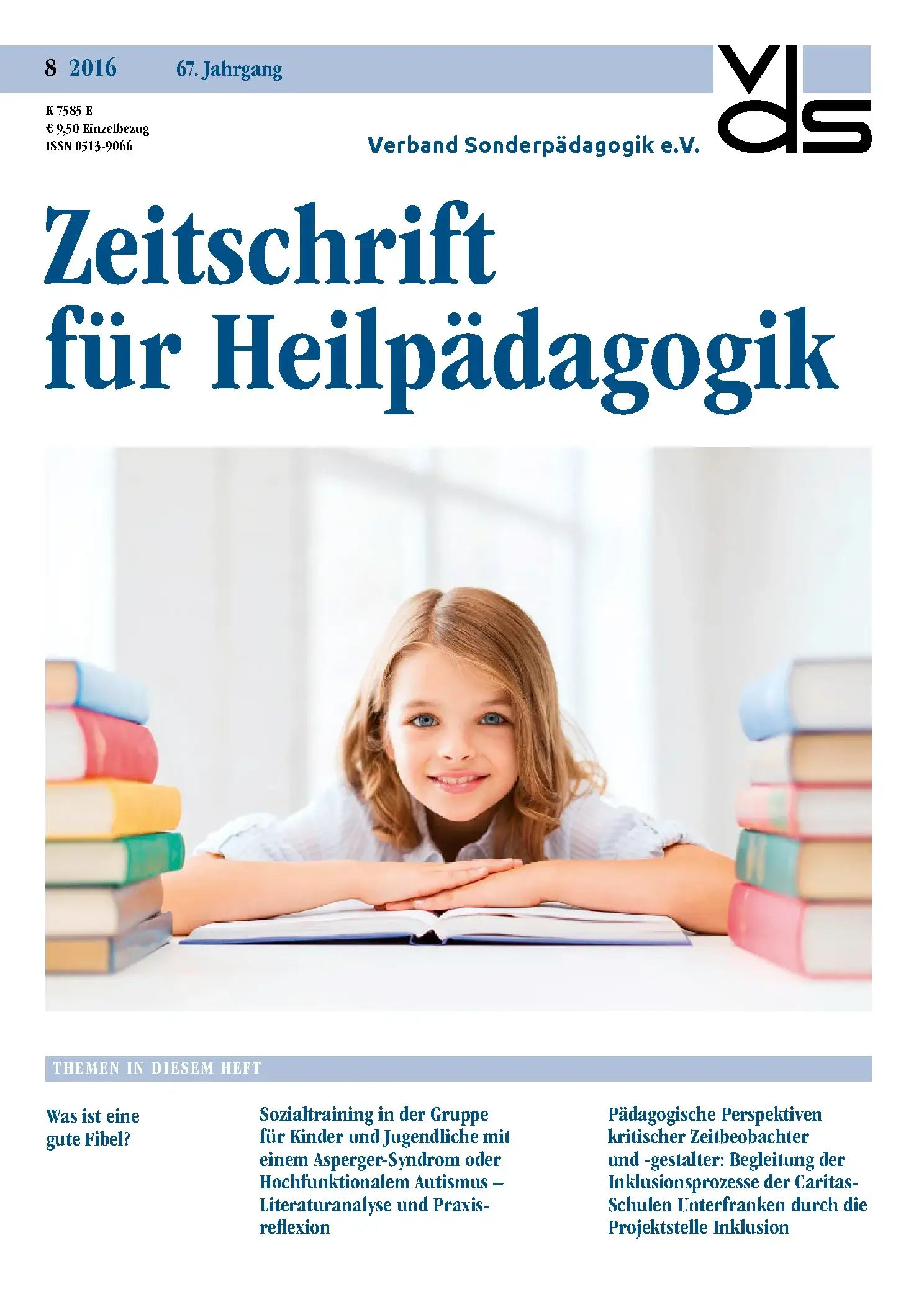 Zeitschrift für Heilpädagogik Cover 08.2016