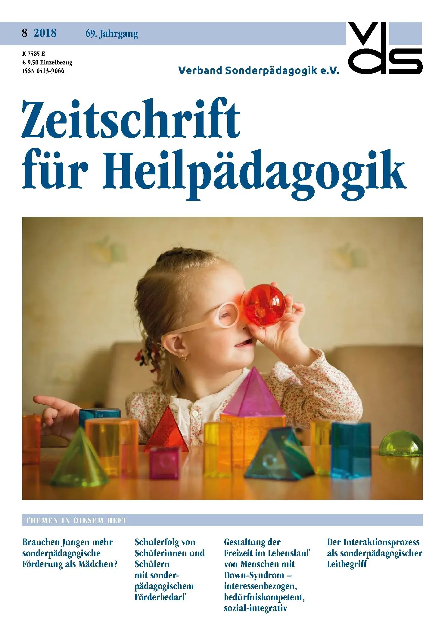 Zeitschrift für Heilpädagogik Cover 08.2018