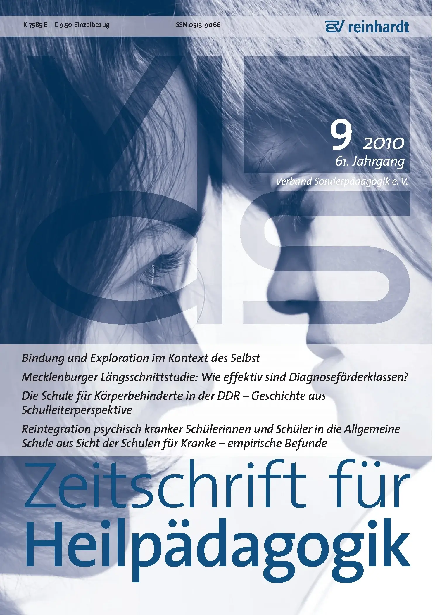 Zeitschrift für Heilpädagogik Cover 09.2010