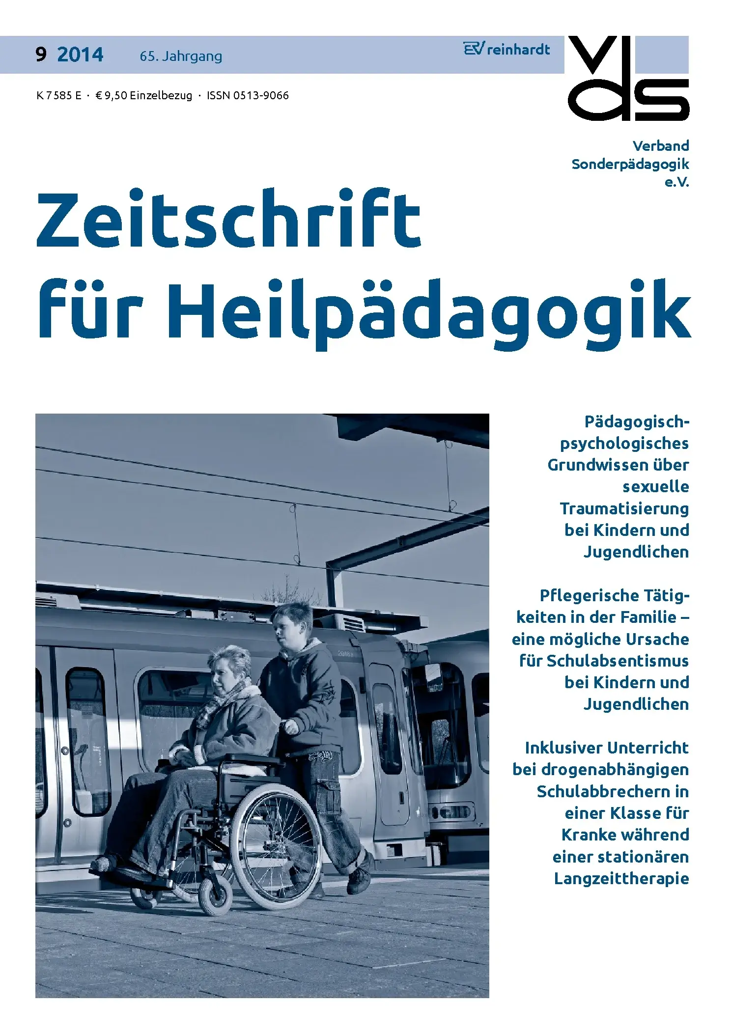 Zeitschrift für Heilpädagogik Cover 09.2014