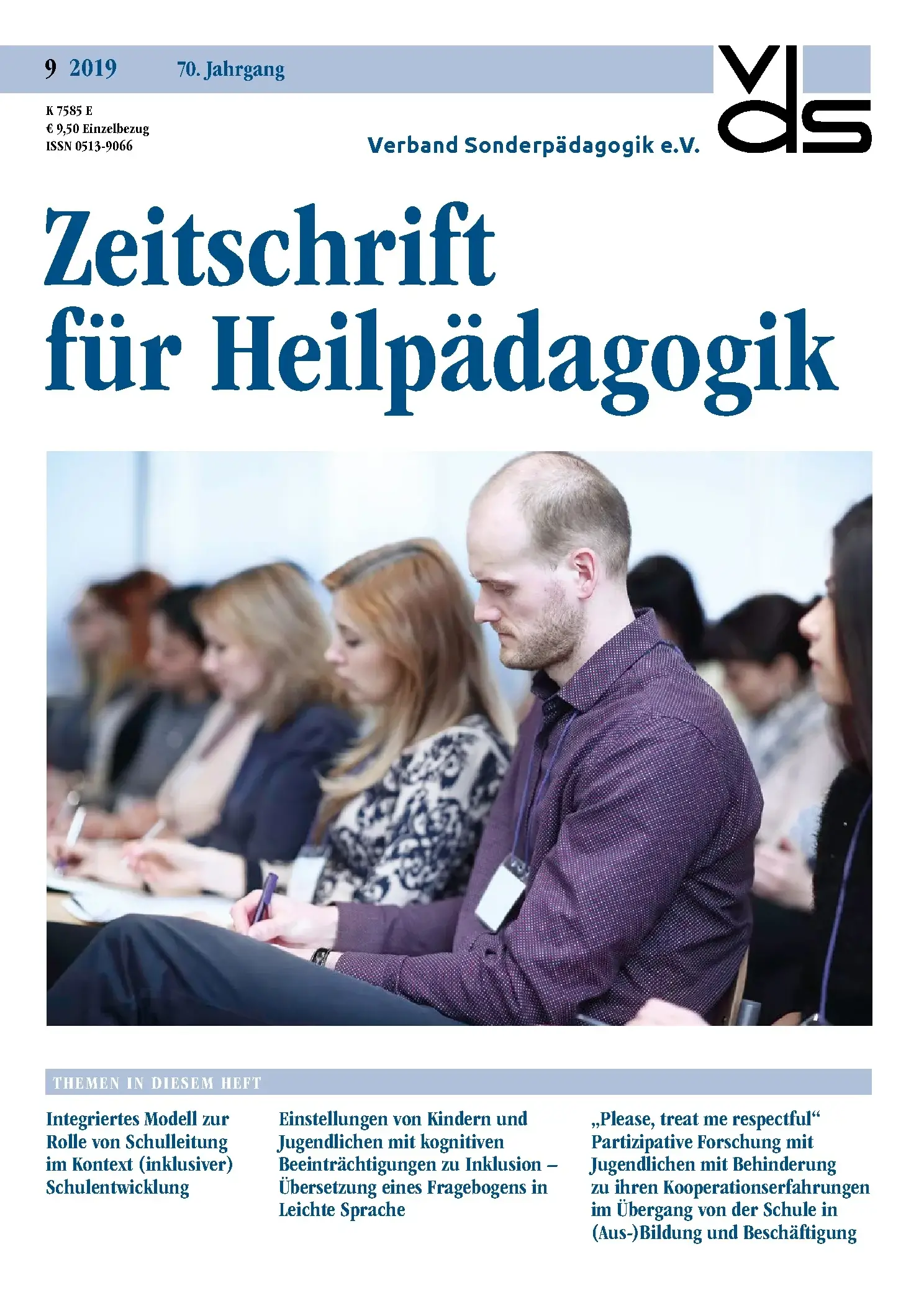 Zeitschrift für Heilpädagogik Cover 09.2019