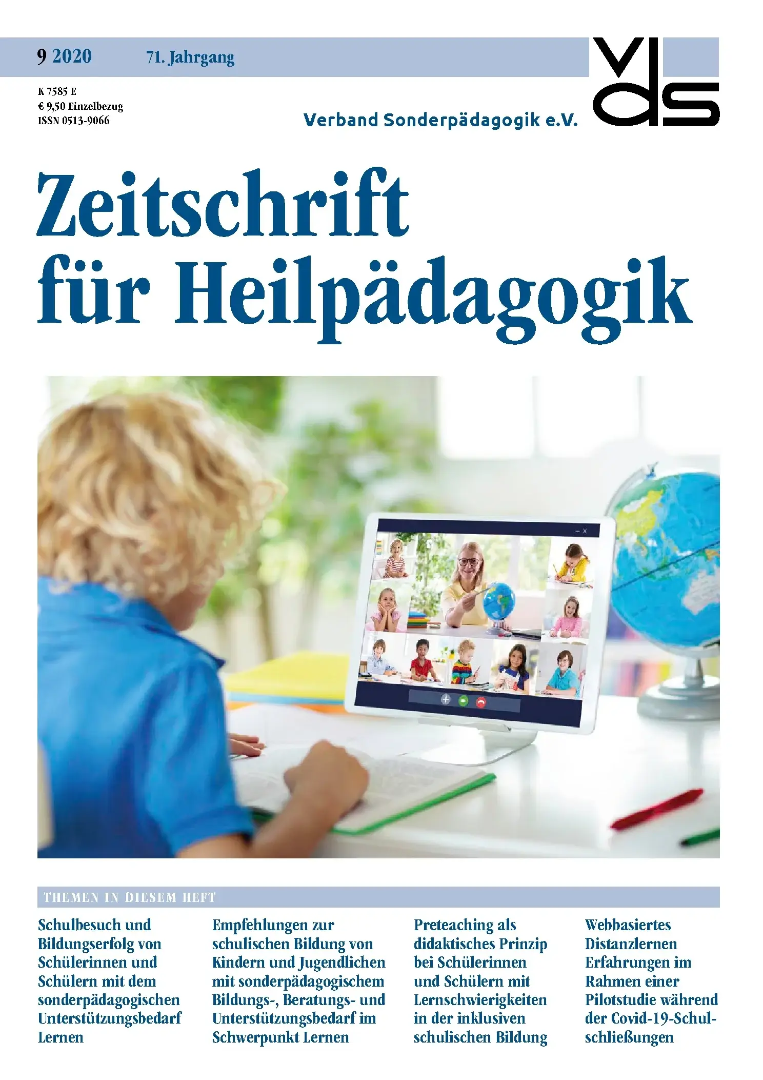 Zeitschrift für Heilpädagogik Cover 09.2020