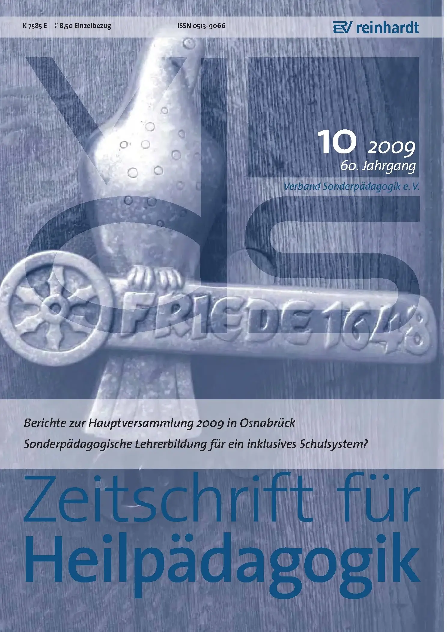 Zeitschrift für Heilpädagogik Cover 10.2009