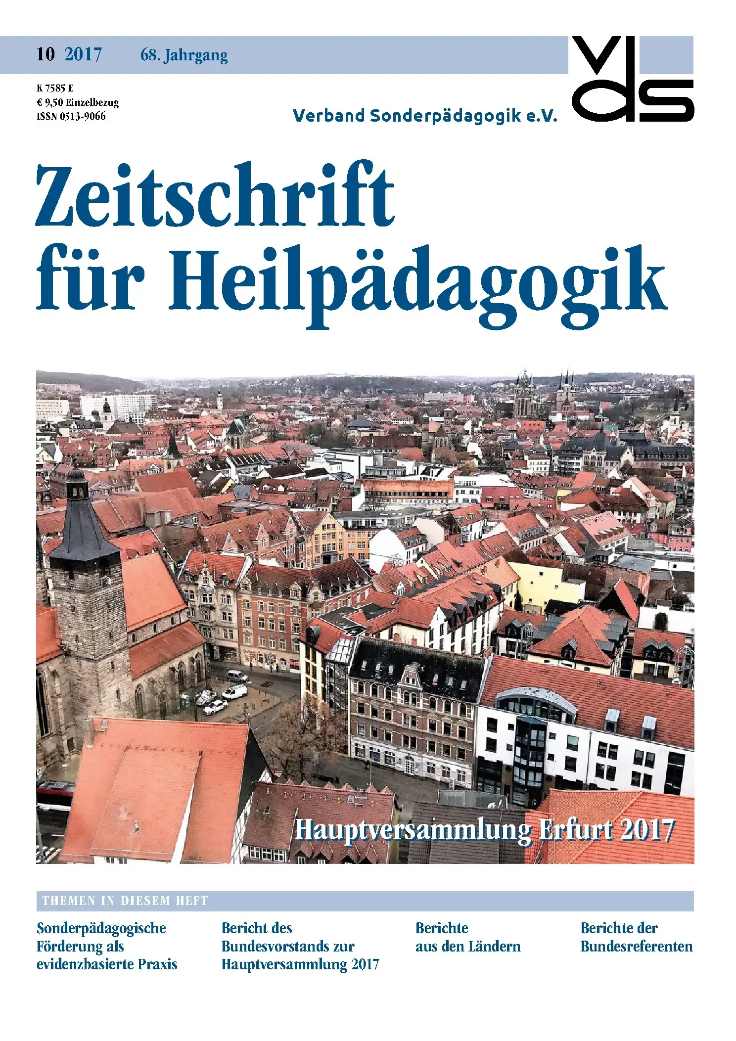 Zeitschrift für Heilpädagogik Cover 10.2017