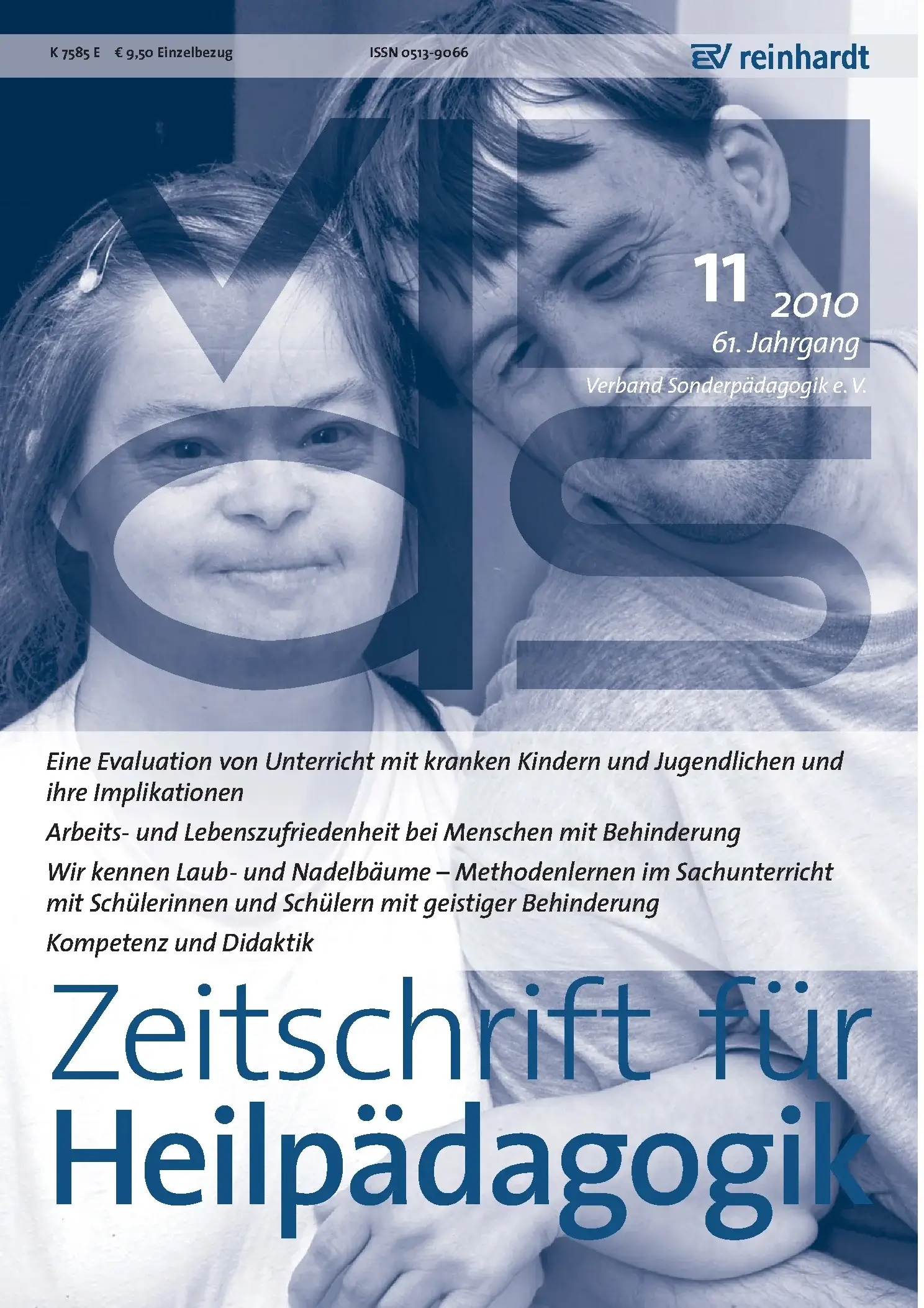 Zeitschrift für Heilpädagogik Cover 11.2010
