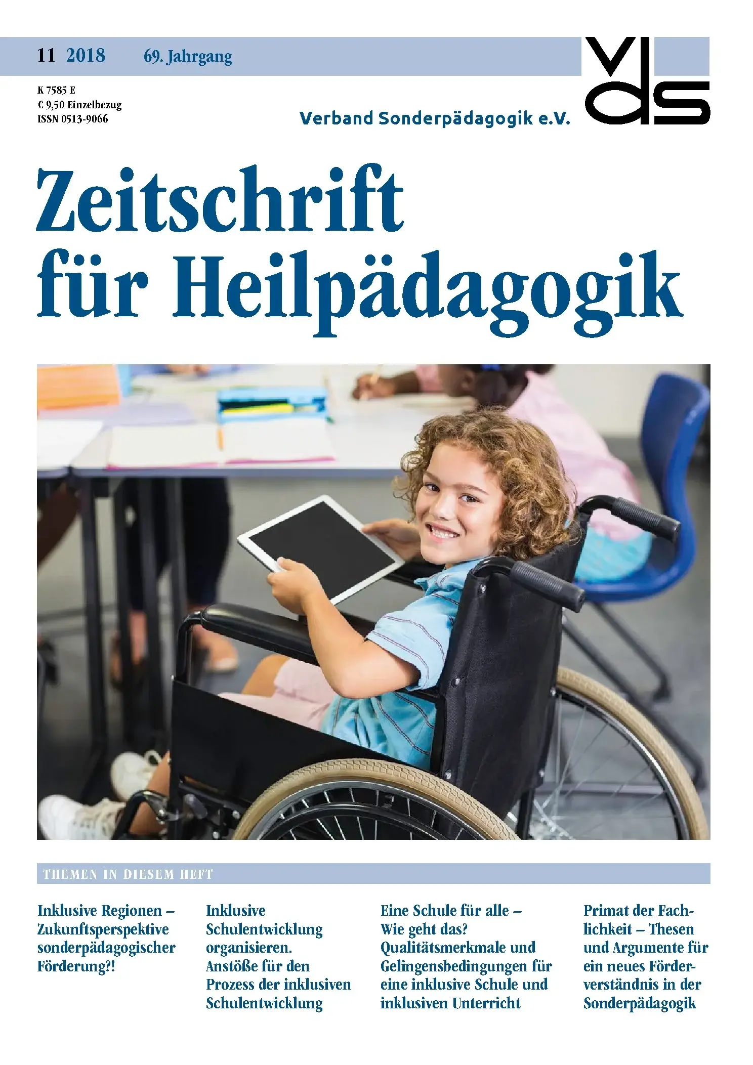 Zeitschrift für Heilpädagogik Cover 11.2018