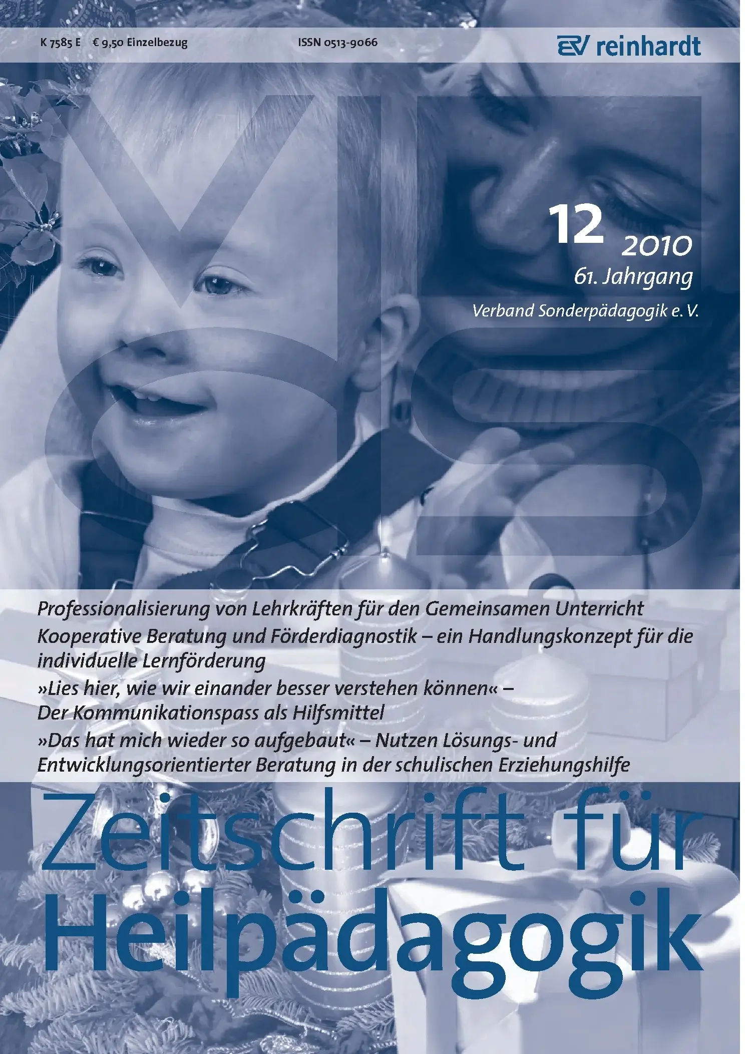 Zeitschrift für Heilpädagogik Cover 12.2010