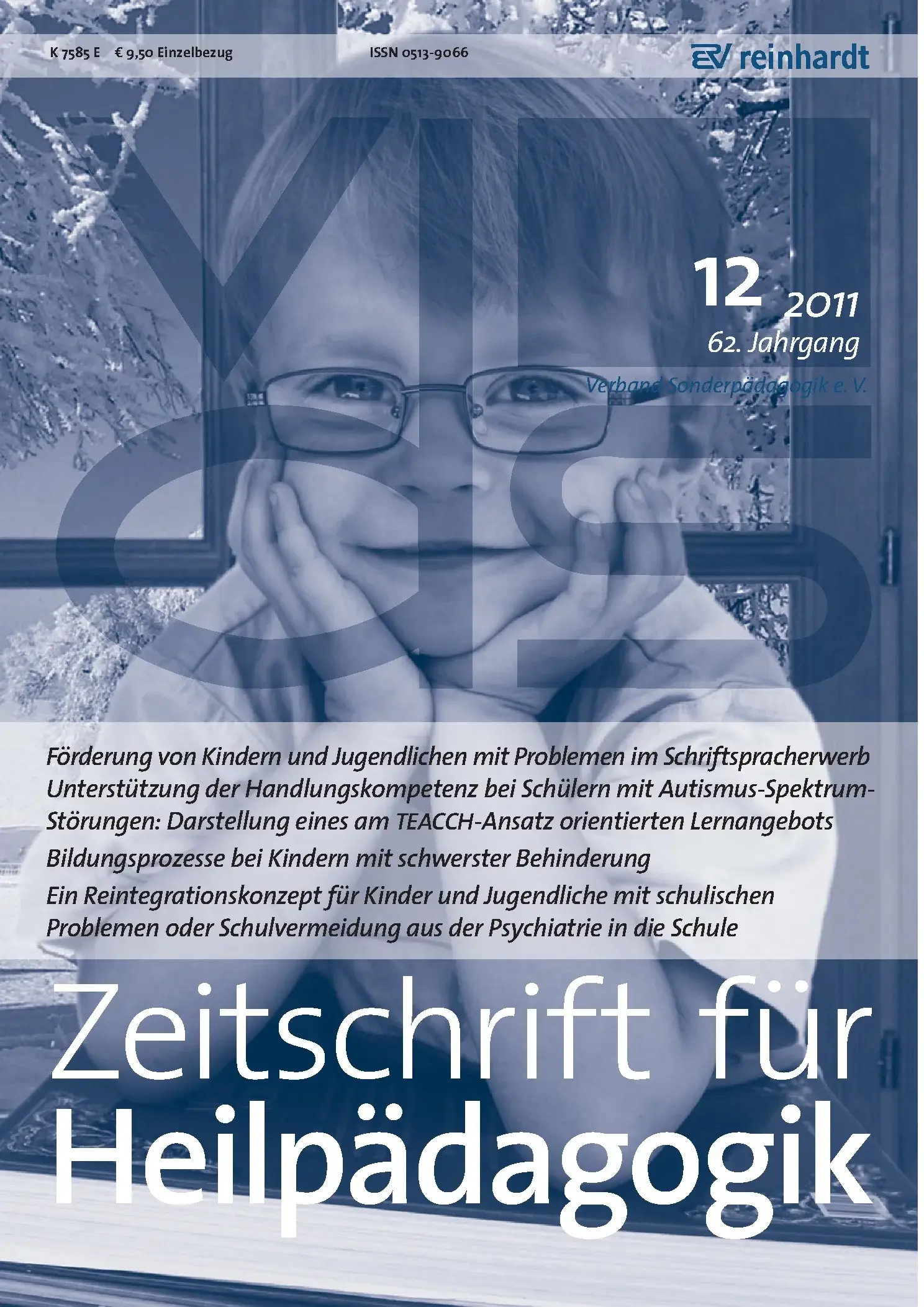 Zeitschrift für Heilpädagogik Cover 12.2011