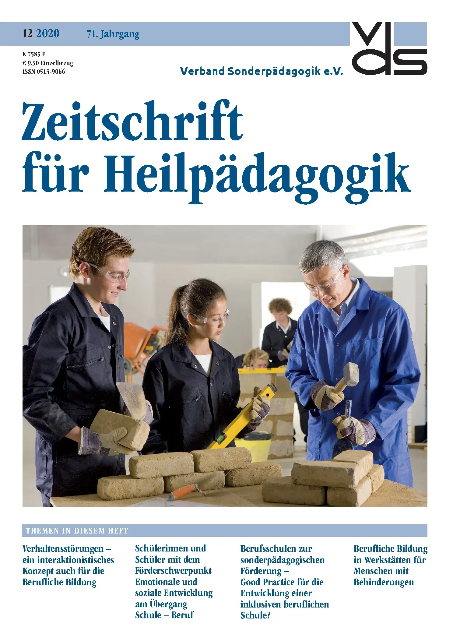 Zeitschrift für Heilpädagogik Cover 12.2020