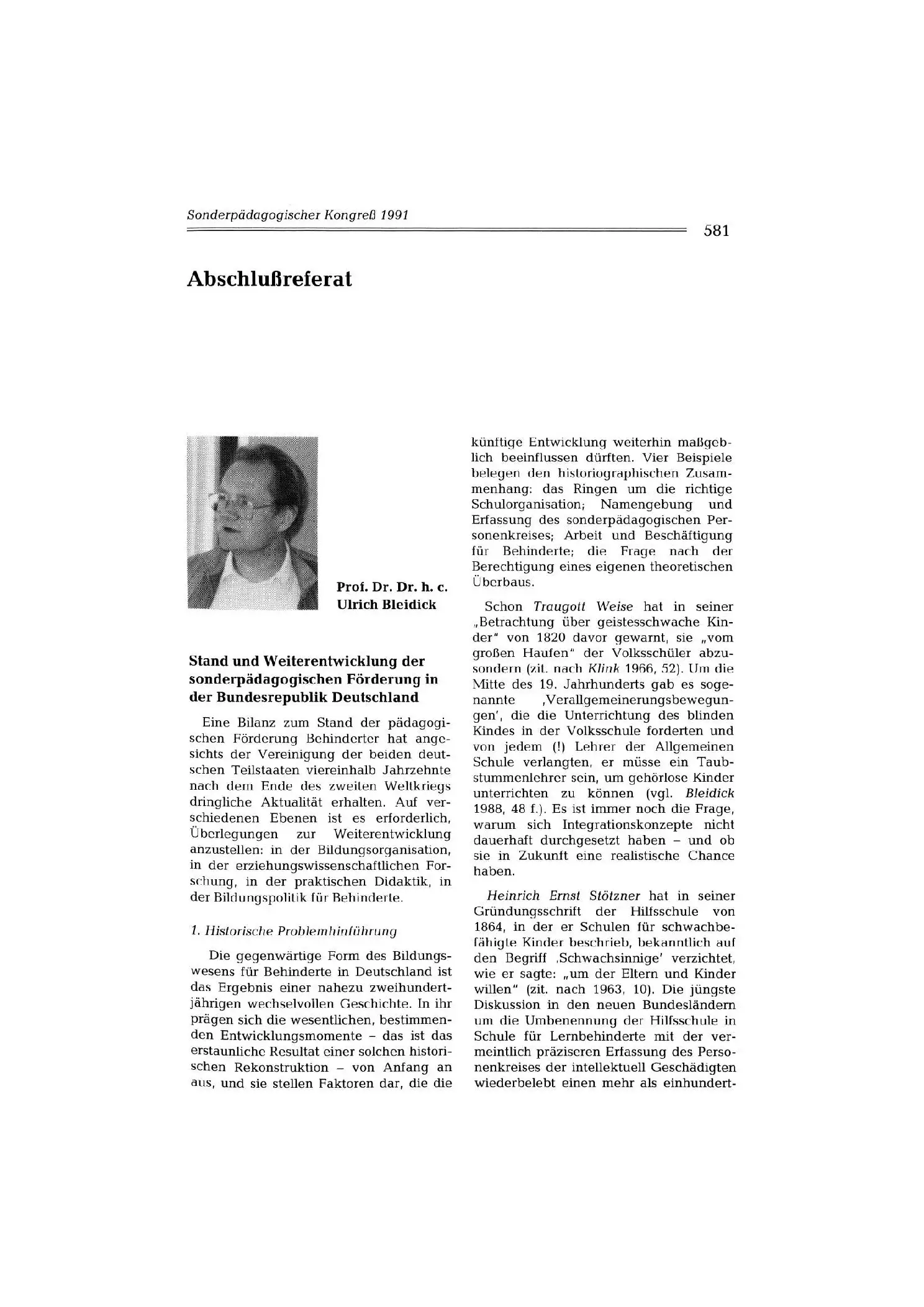 Zeitschrift für Heilpädagogik Artikel