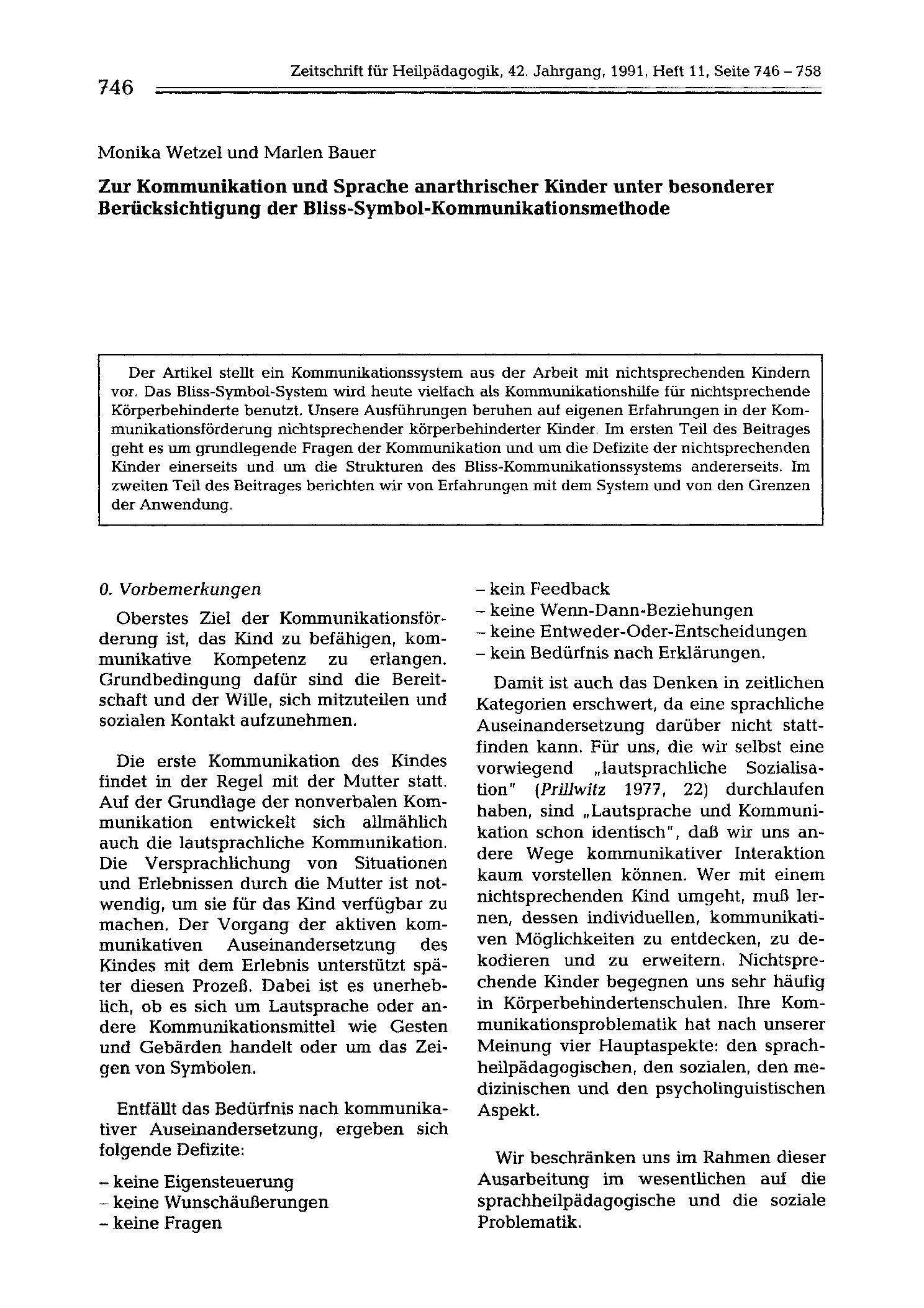 Zeitschrift für Heilpädagogik Artikel