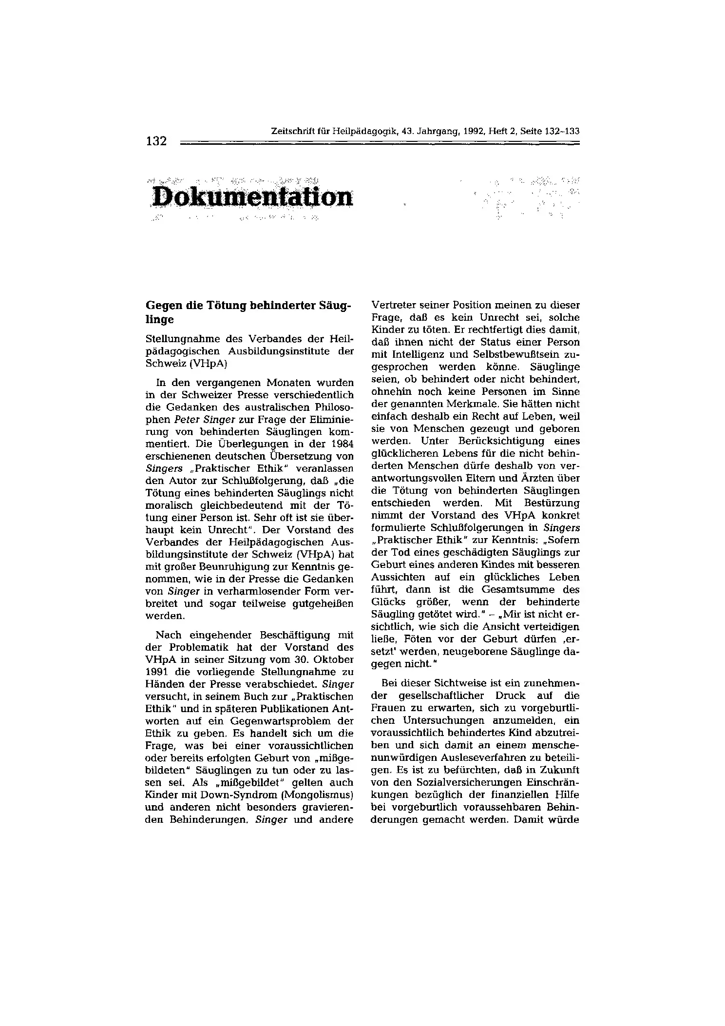 Zeitschrift für Heilpädagogik Artikel