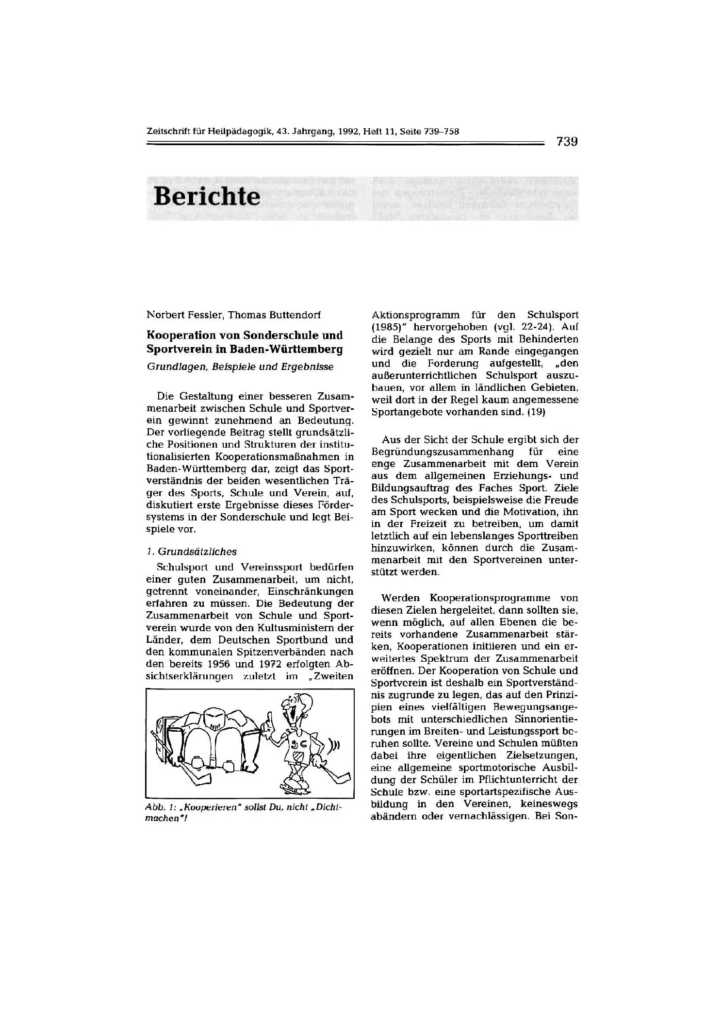 Zeitschrift für Heilpädagogik Artikel