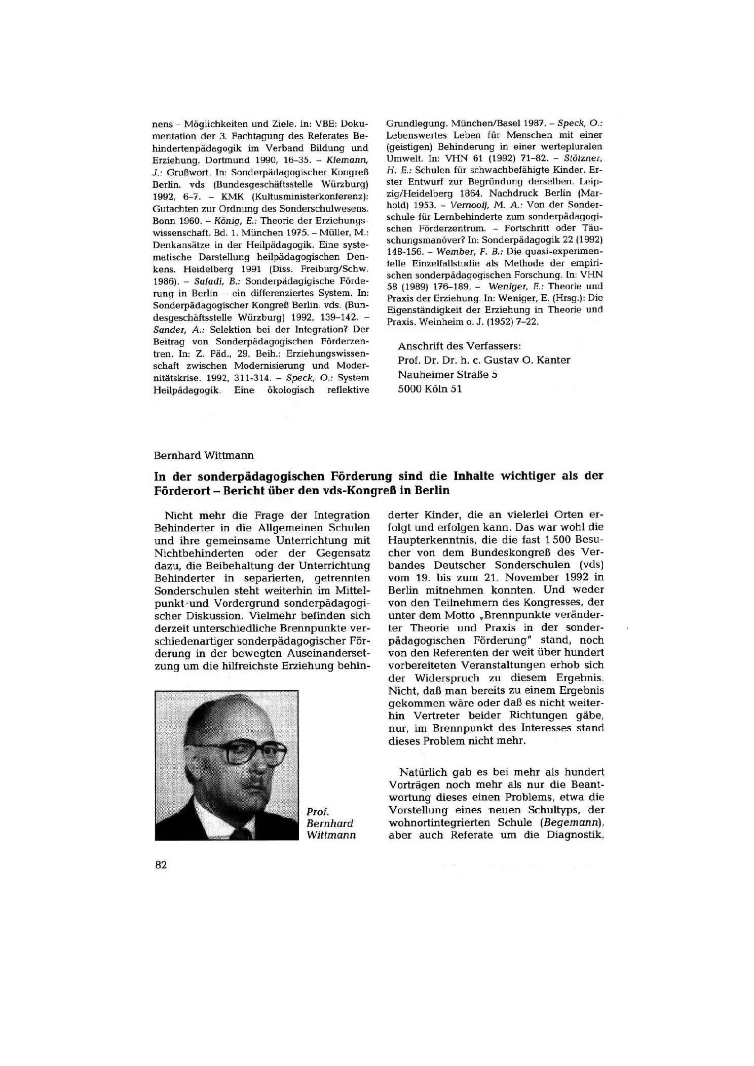 Zeitschrift für Heilpädagogik Artikel