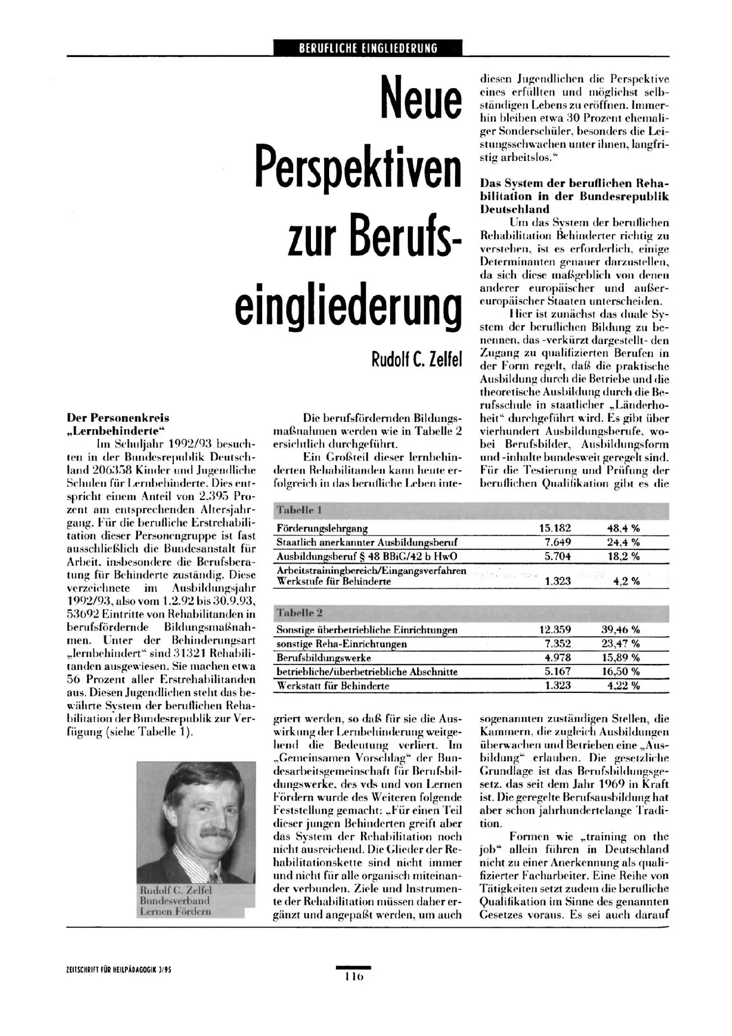 Zeitschrift für Heilpädagogik Artikel