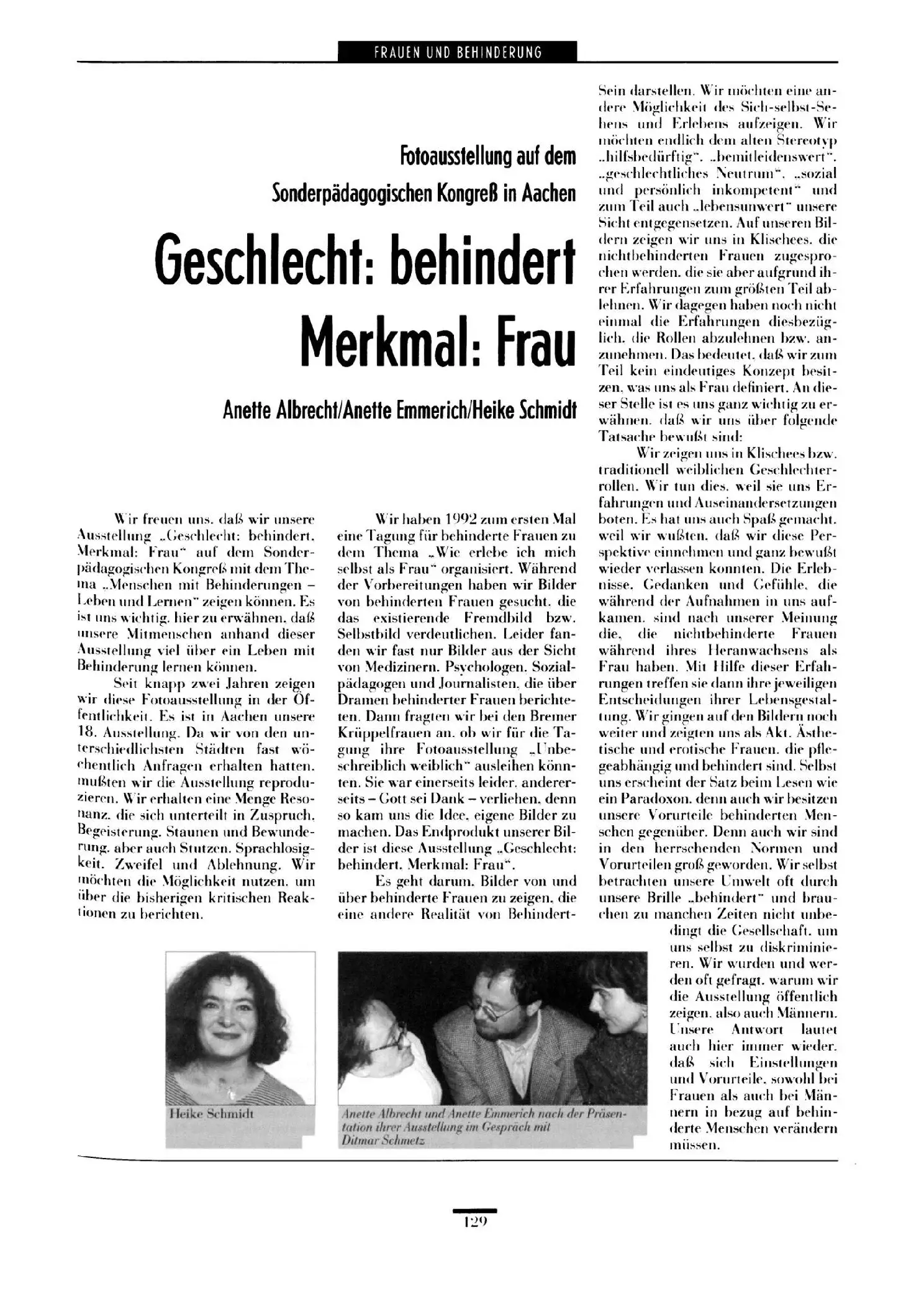 Zeitschrift für Heilpädagogik Artikel