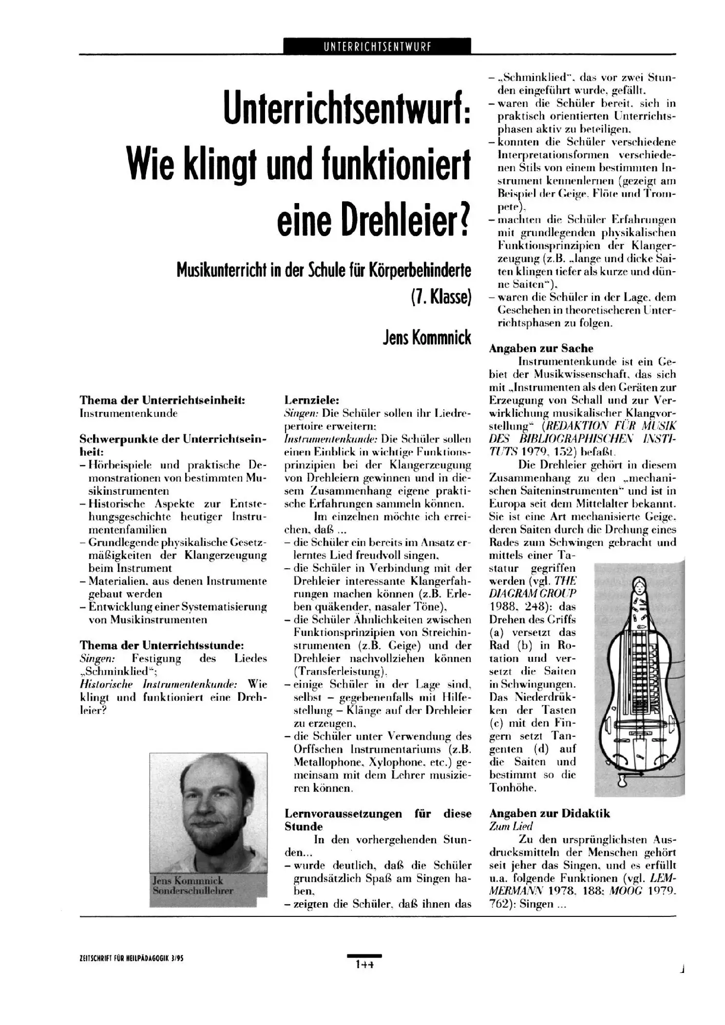 Zeitschrift für Heilpädagogik Artikel