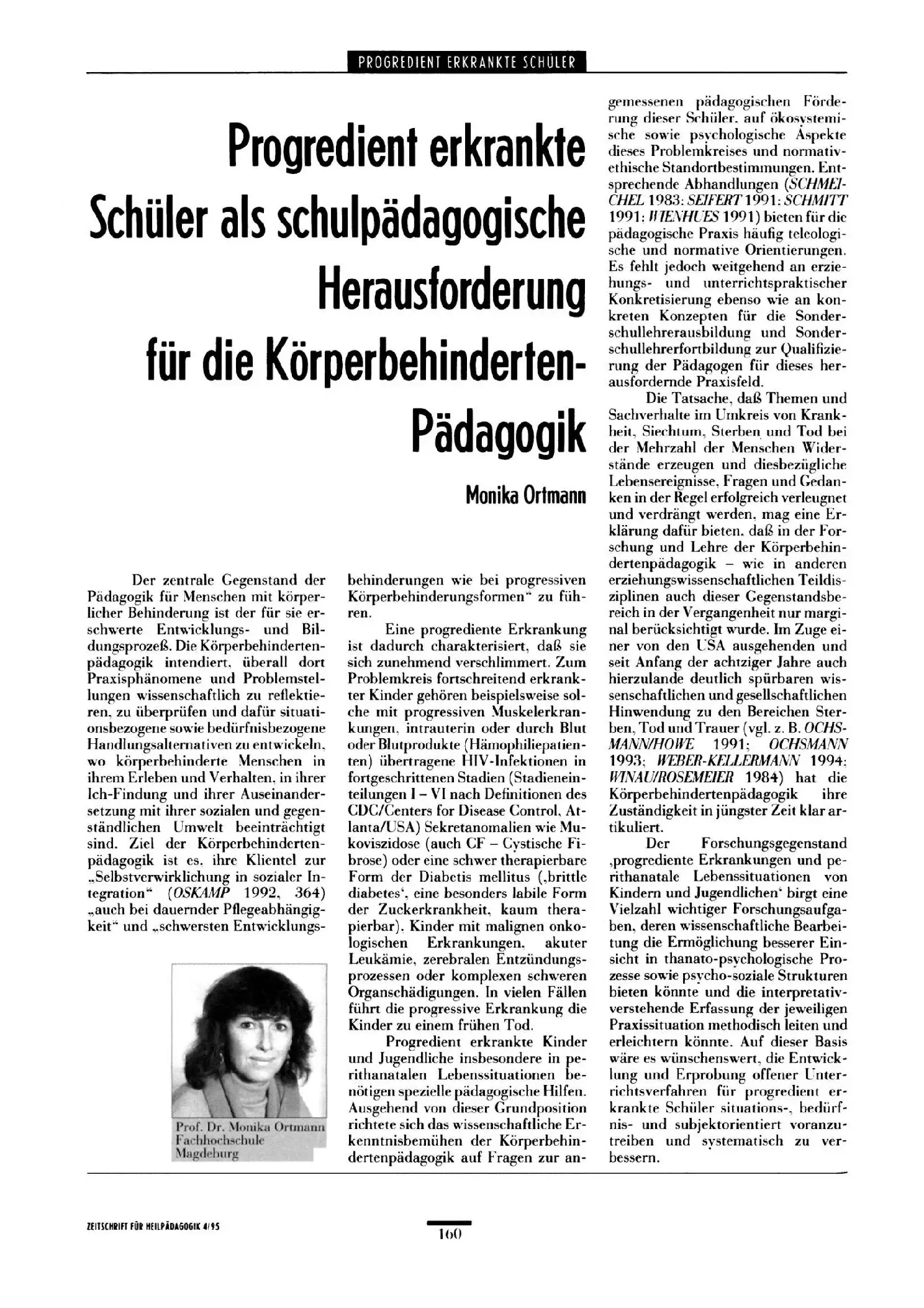 Zeitschrift für Heilpädagogik Artikel