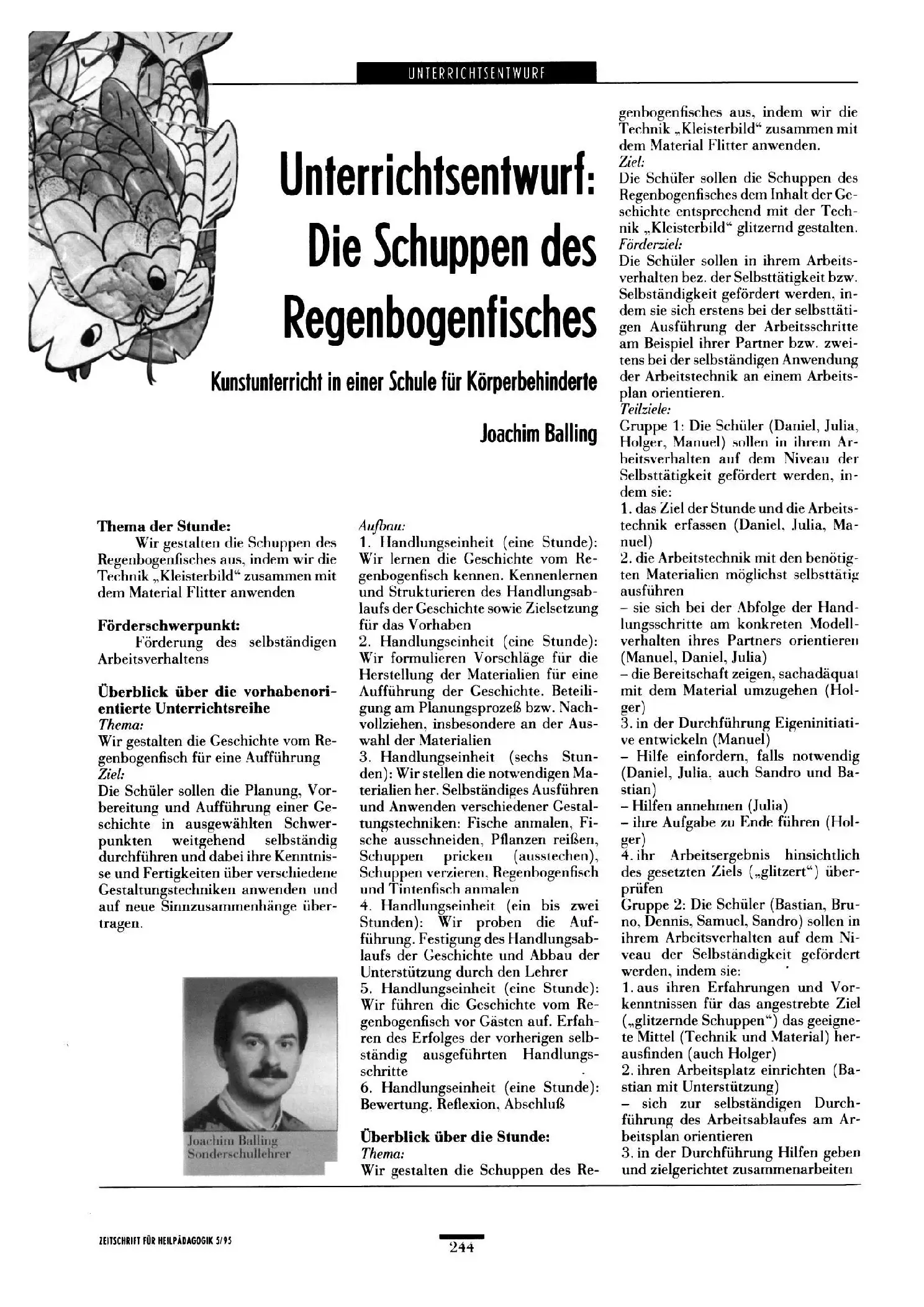 Zeitschrift für Heilpädagogik Artikel