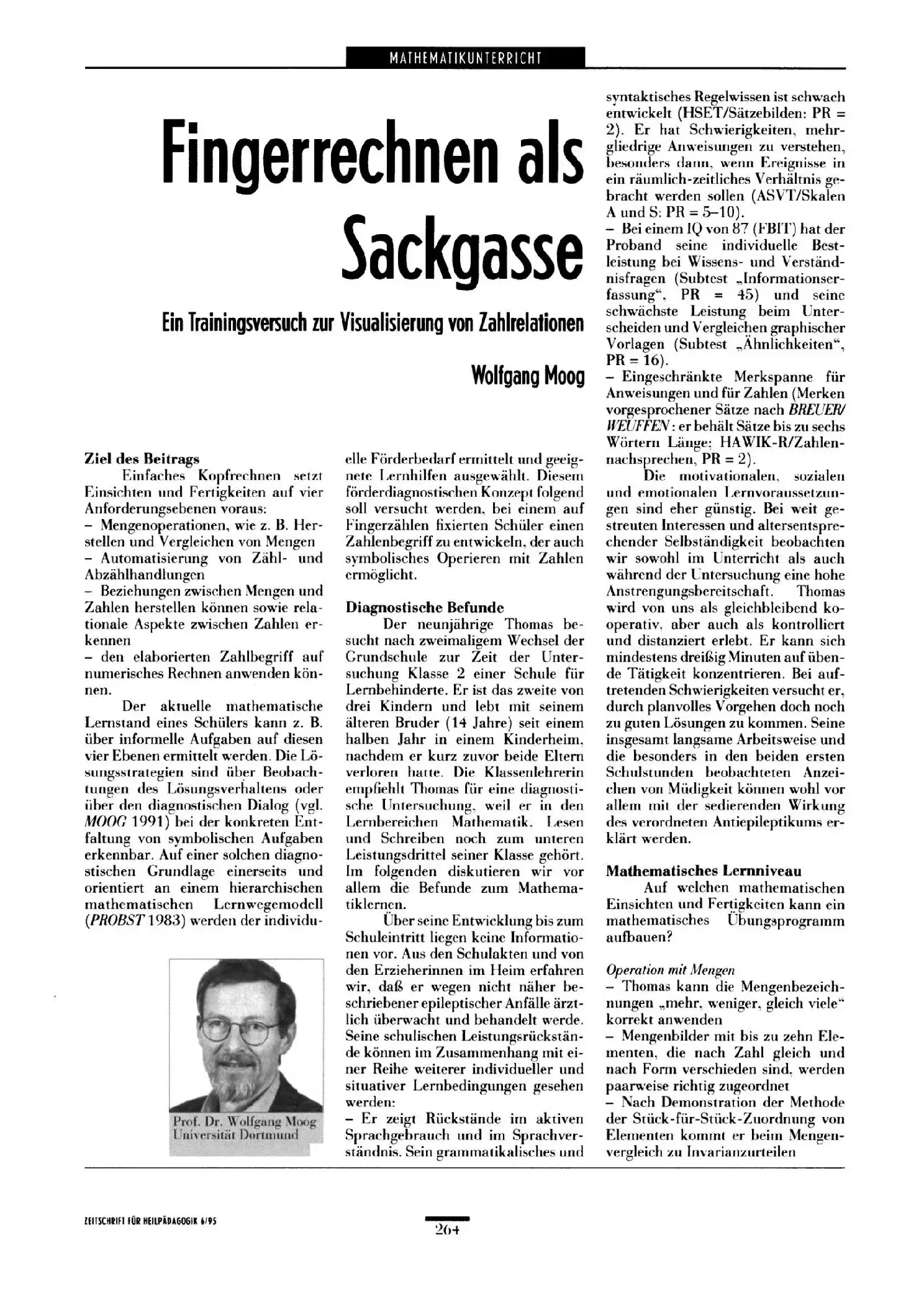 Zeitschrift für Heilpädagogik Artikel